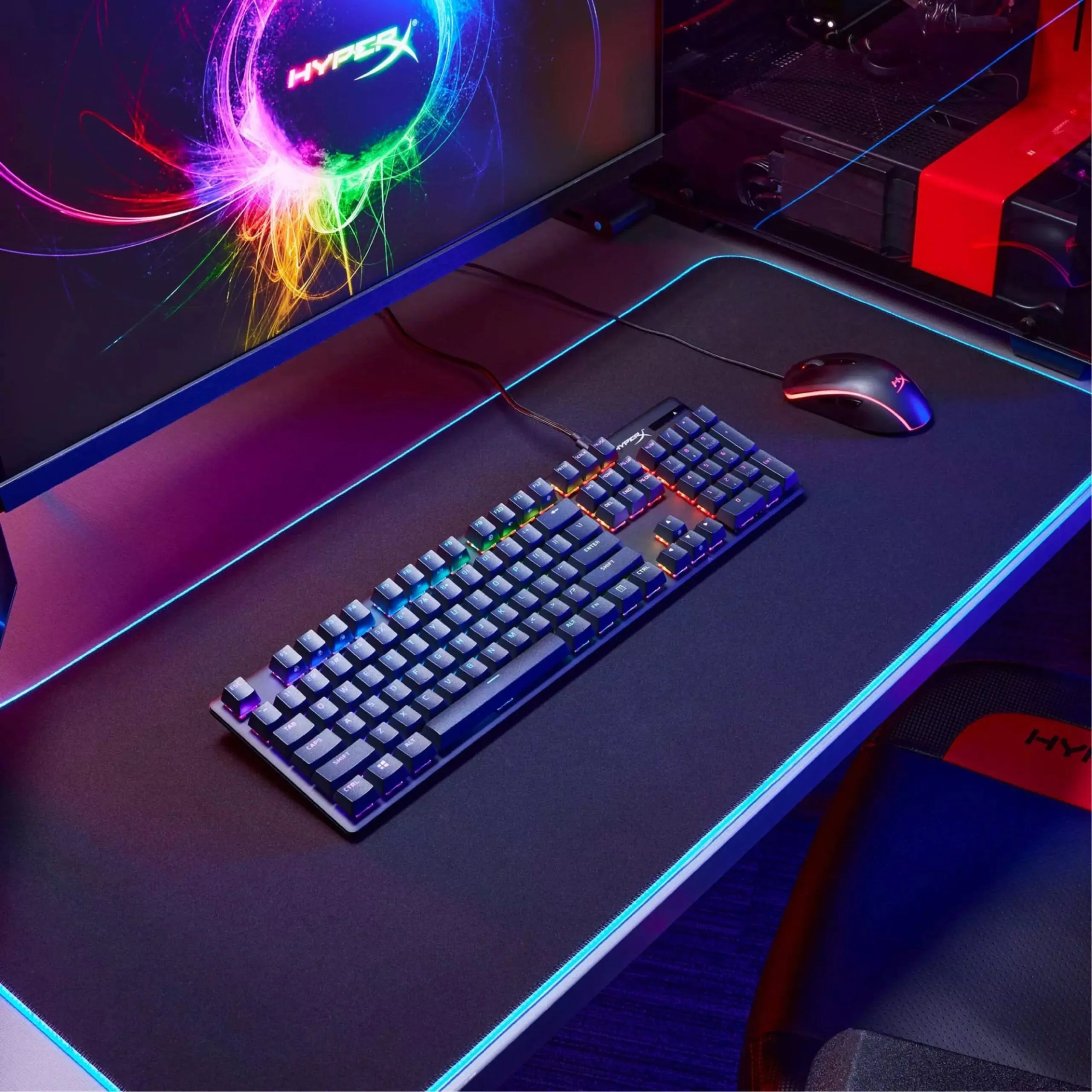 كيبورد ألعاب ميكانيكي HyperX Alloy Origins PBT