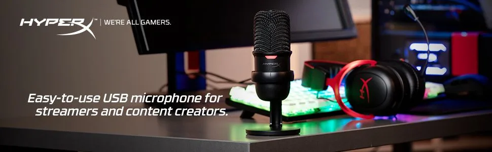 ميكروفون ألعاب HyperX SoloCast بمنفذ USB