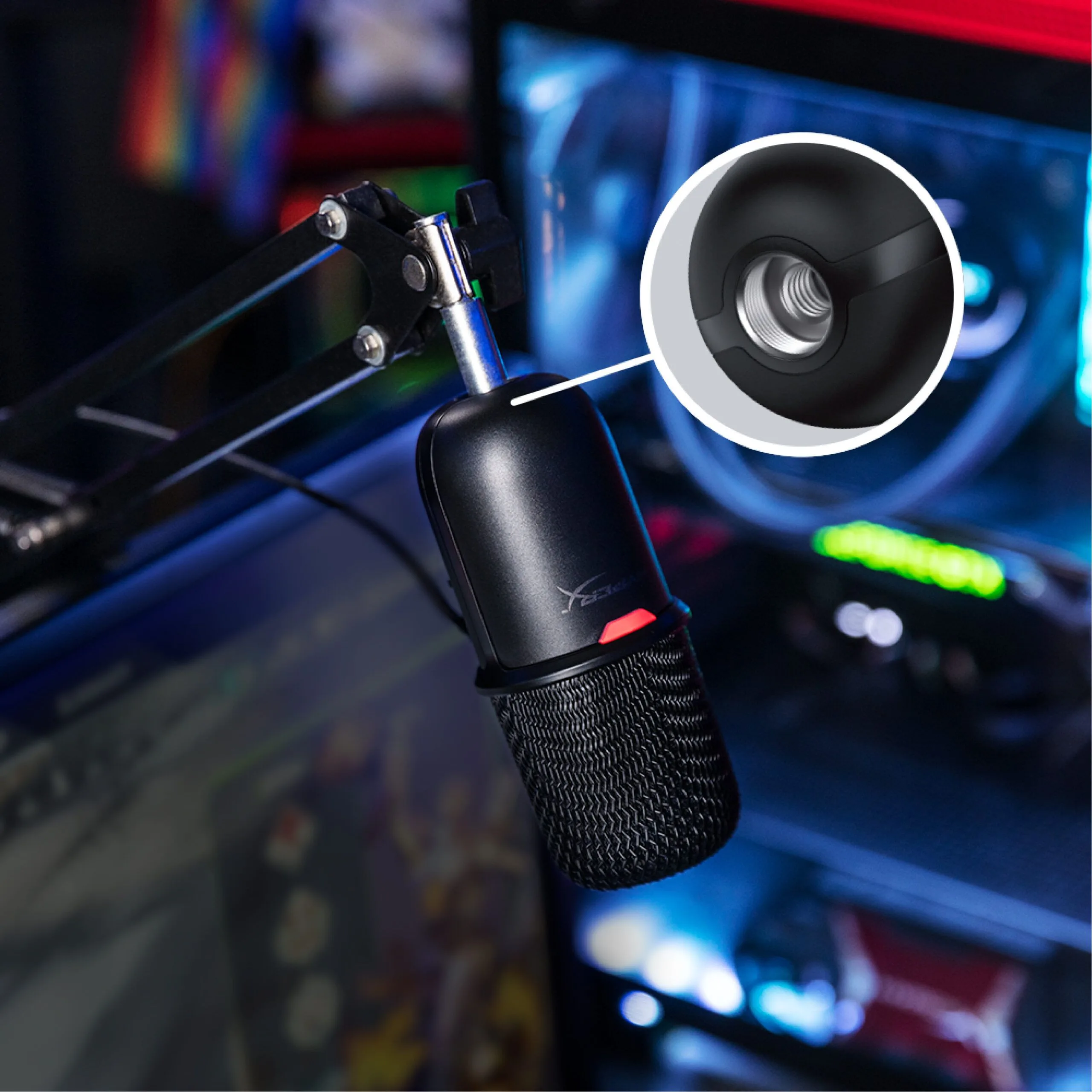 ميكروفون ألعاب HyperX SoloCast بمنفذ USB
