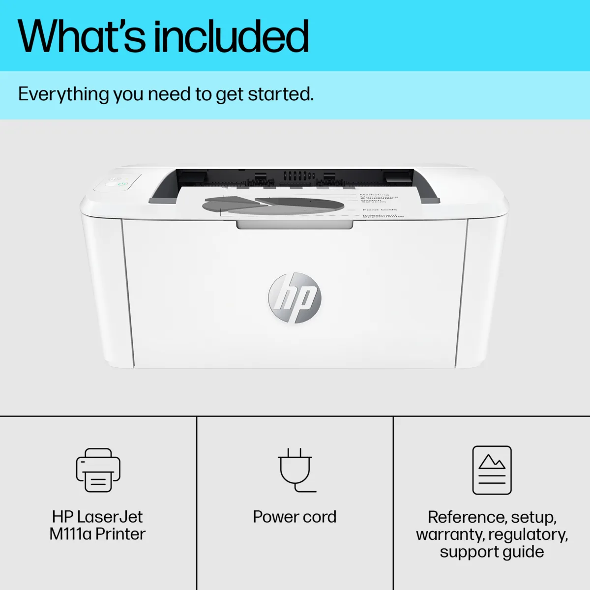 طابعة ليزر HP LaserJet M111a أحادية اللون للمكاتب الصغيرة A4 - 7MD67A