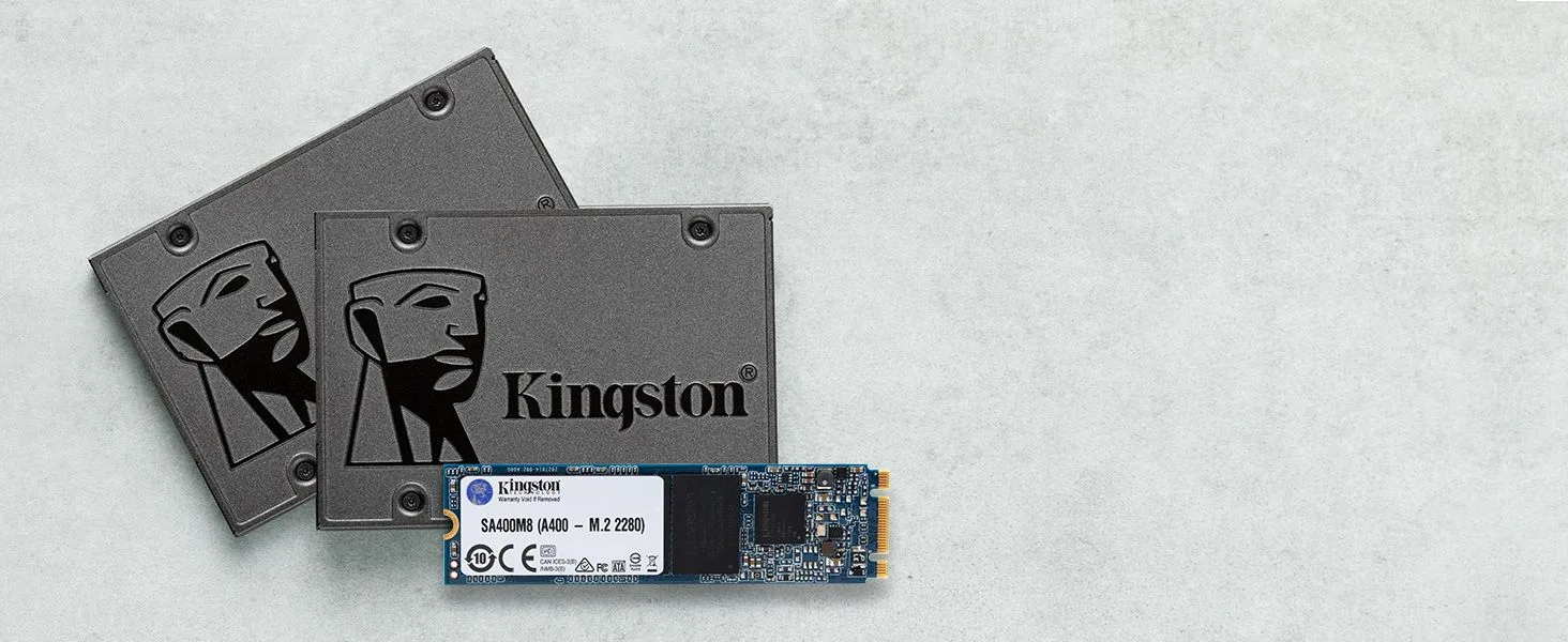 قرص SSD داخلي Kingston A400 سعة 240GB بواجهة SATA 3 مقاس 2.5 بوصة