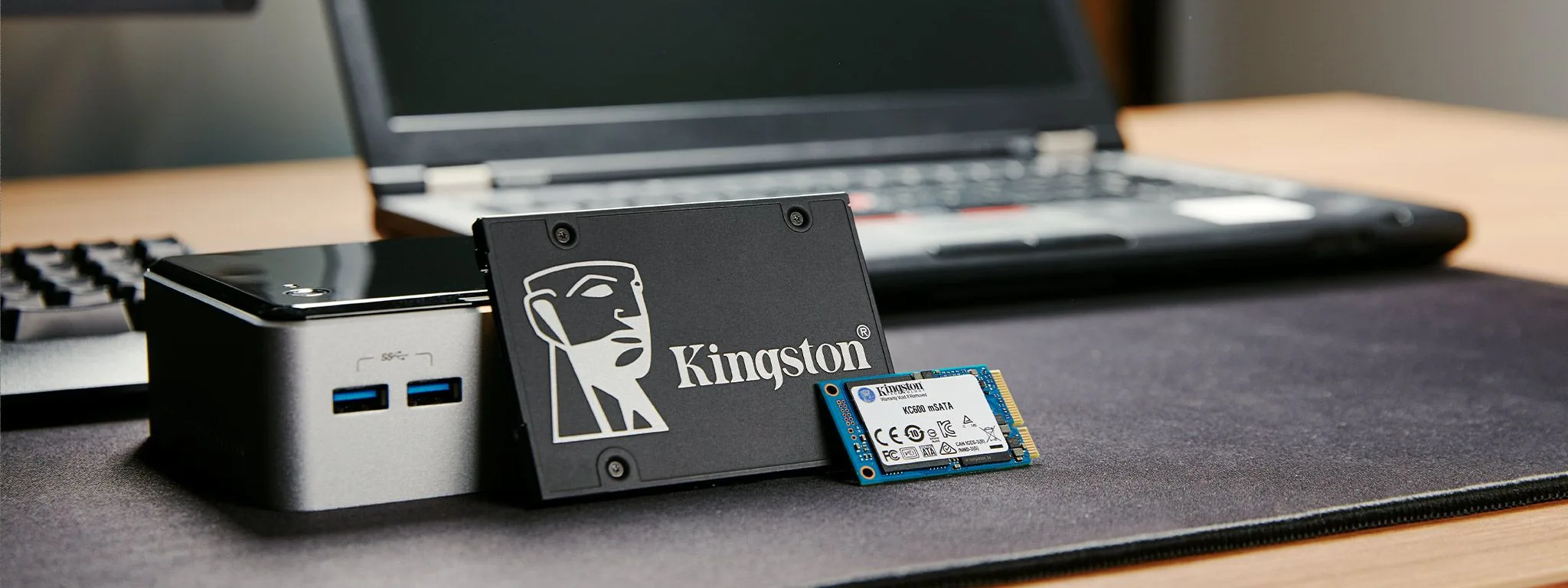 قرص SSD داخلي Kingston KC600 سعة 256GB بواجهة SATA III