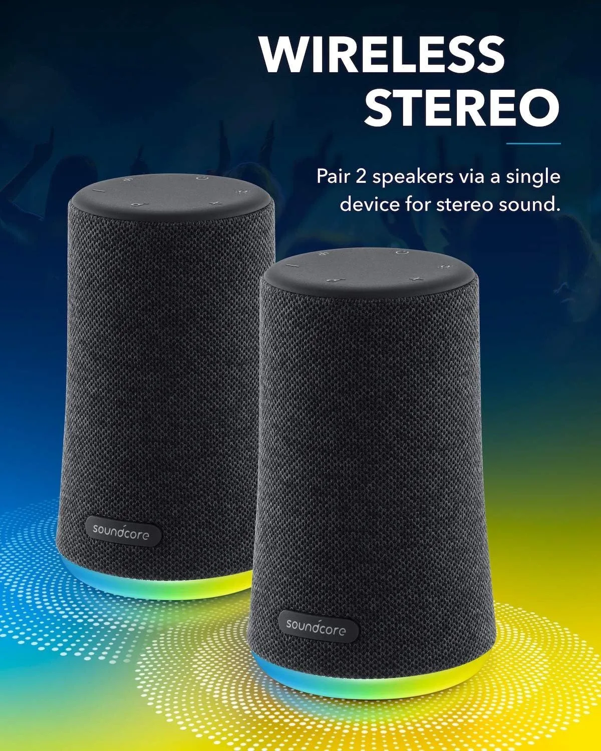 سماعة Anker Soundcore Flare Mini محمولة مقاومة للماء - أزرق