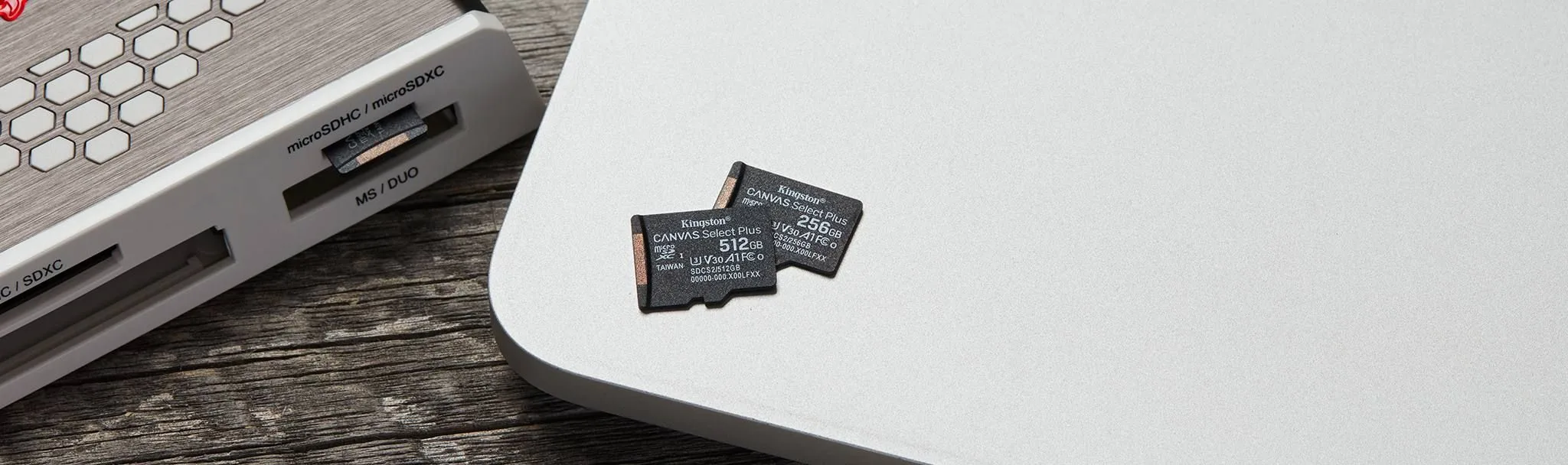 بطاقة ذاكرة MicroSD من Kingston Canvas Select Plus سعة 128GB فئة A1 C10 مع محوّل - SDCS2/128GB