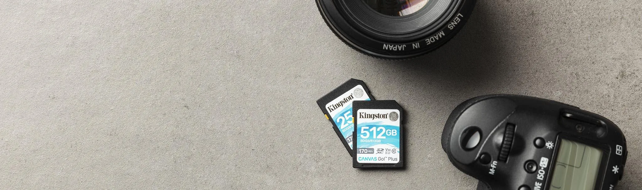 Kingston 128GB SDXC Memory Card Canvas Go Plus 170MB/s UHS-I C10 U3 V30