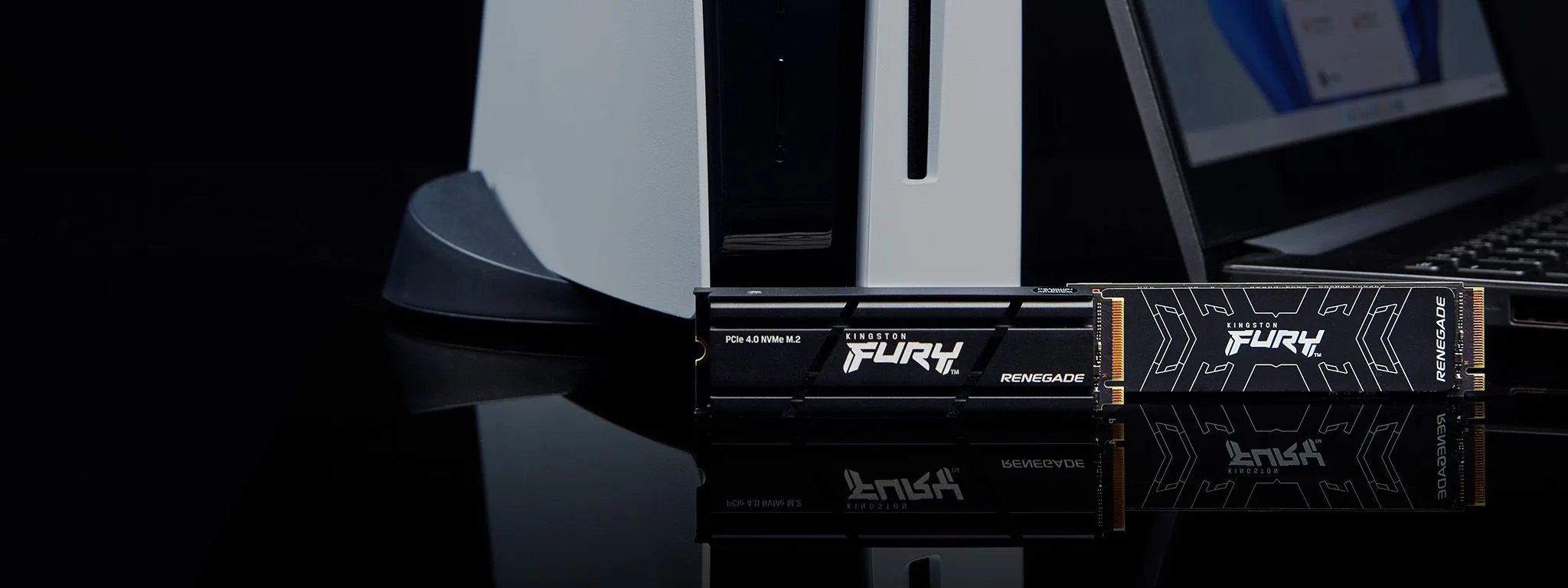 قرص SSD داخلي Kingston FURY Renegade سعة 500GB نوع M.2 NVMe PCIe 4.0 بسرعة حتى 7300 ميجابايت/ث