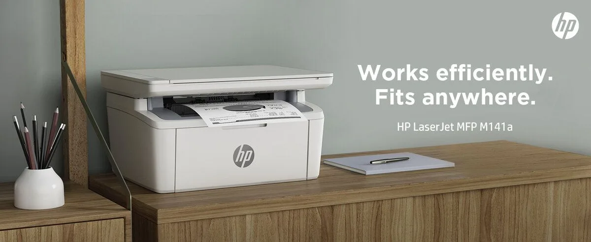 طابعة ليزر HP LaserJet MFP 141a متعددة الوظائف 3 في 1 - أبيض وأسود - 7MD73A