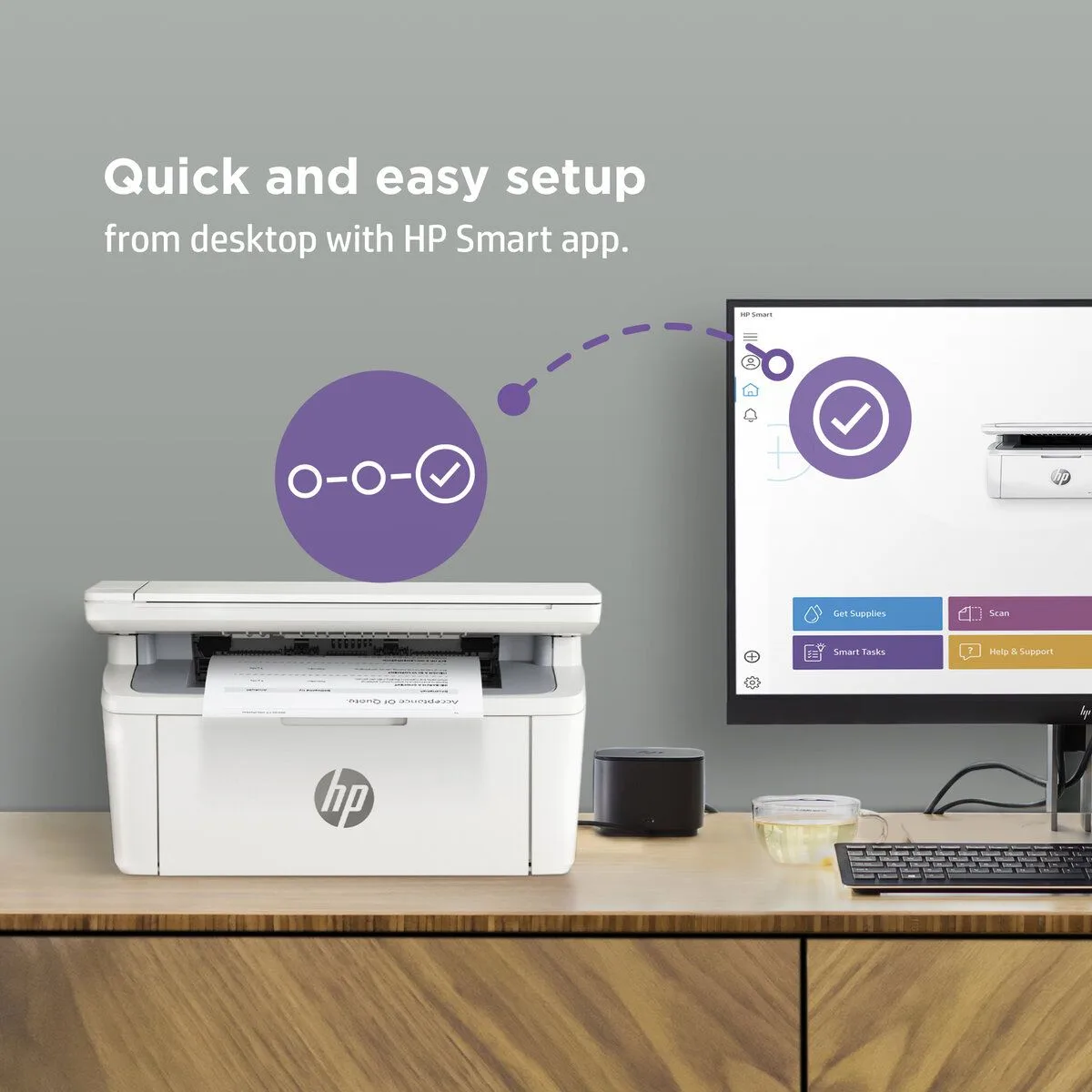 طابعة ليزر HP LaserJet MFP 141a متعددة الوظائف 3 في 1 - أبيض وأسود - 7MD73A
