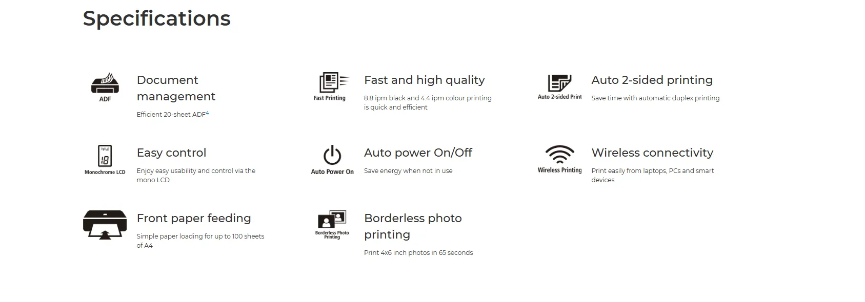 طابعة نافثة للحبر Canon PIXMA TR4640 ملونة A4 مع وحدة تغذية ADF وطباعة على الوجهين وWi-Fi - دقة 4800×1200