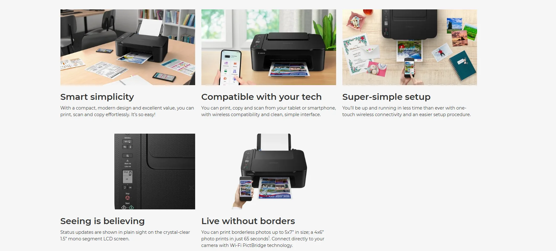طابعة نافثة للحبر Canon PIXMA TS3640 ملونة A4 بخاصية Wi-Fi - دقة 1200×1200