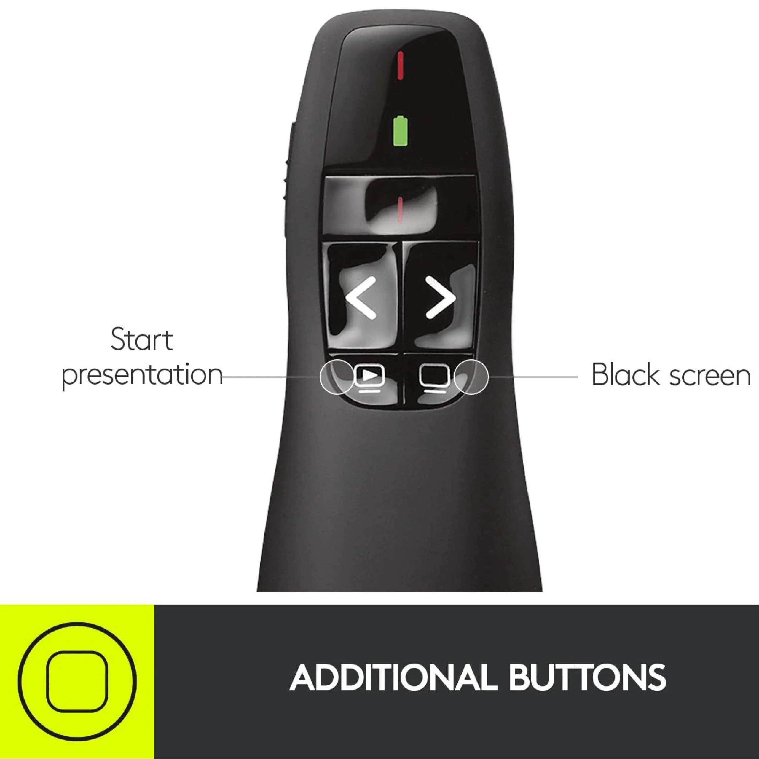 مؤشر عرض ليزري لاسلكي Logitech R400