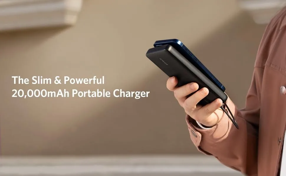 باور بانك Anker PowerCore Essential سعة 20000 مللي أمبير
