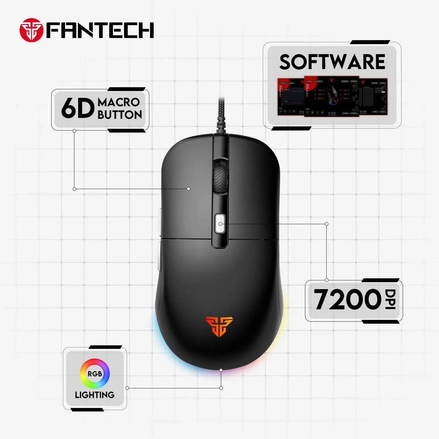 ماوس ألعاب Fantech Kanata VX9S