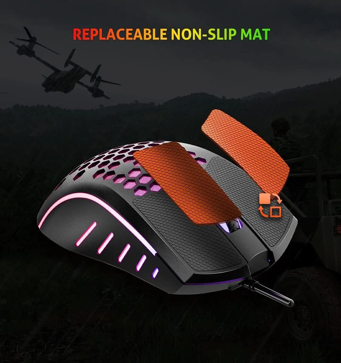 ماوس ألعاب Meetion GM015 بإضاءة RGB