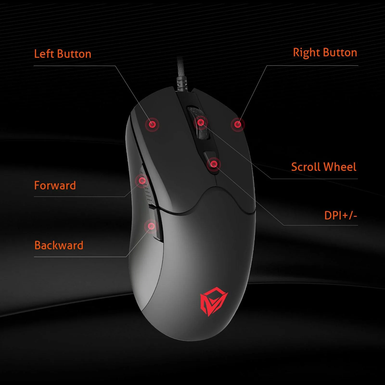 ماوس ألعاب Meetion GM21 بإضاءة RGB