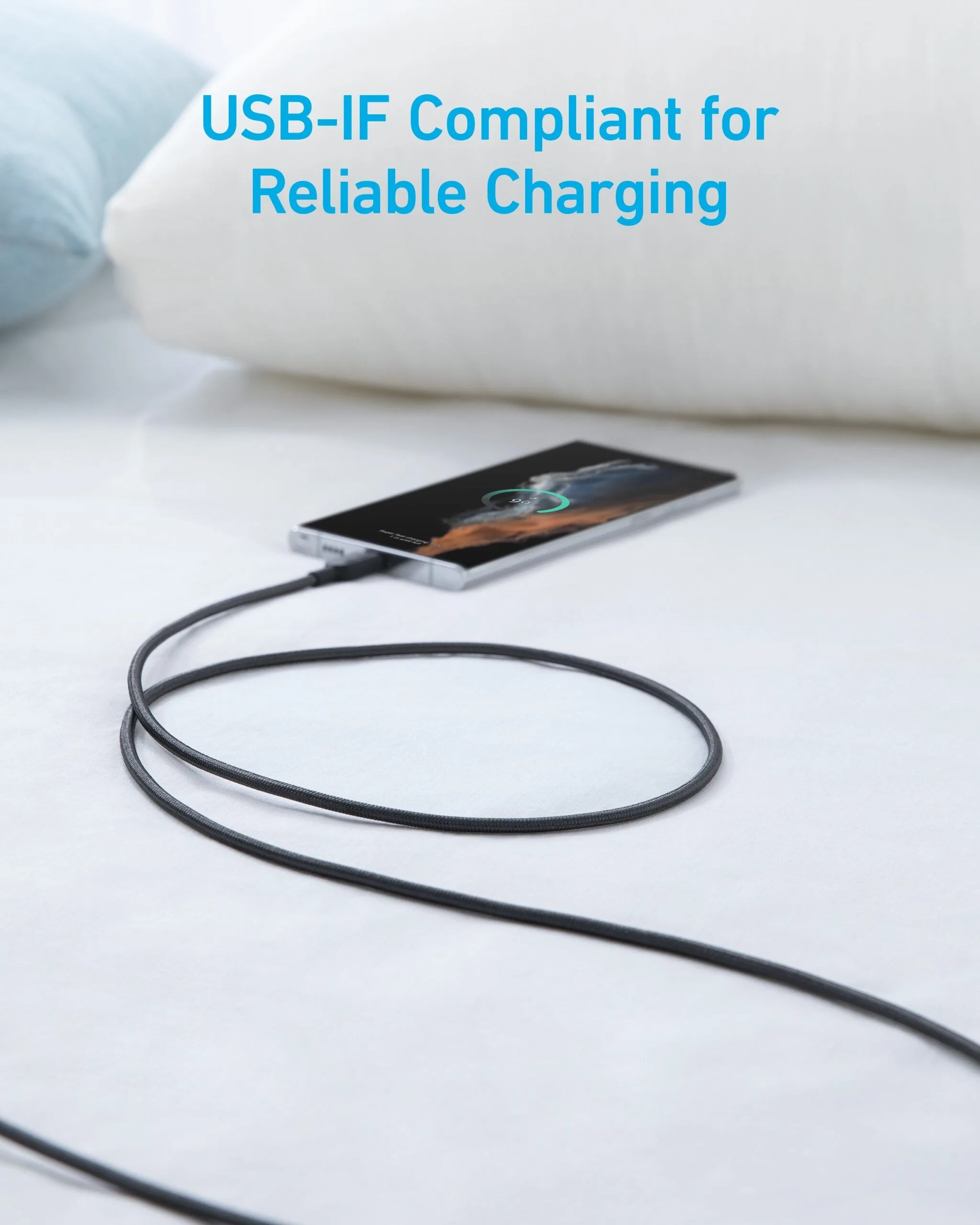 Anker USB-A to USB-C Durable Braided Fast Charging Cable 6ft/1.8m