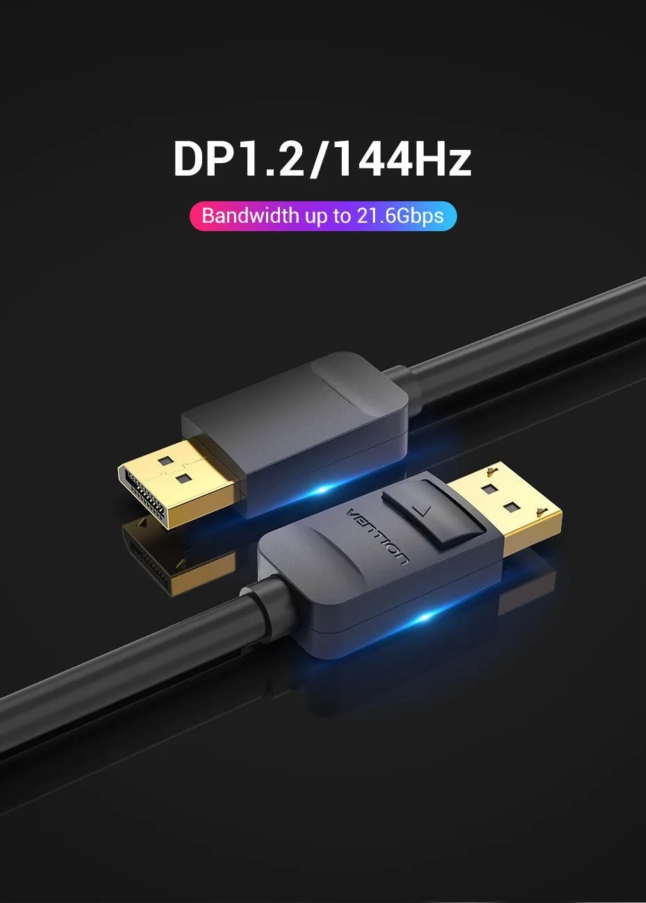 كابل Vention من DisplayPort إلى DisplayPort بطول 5 أمتار - HACBJ