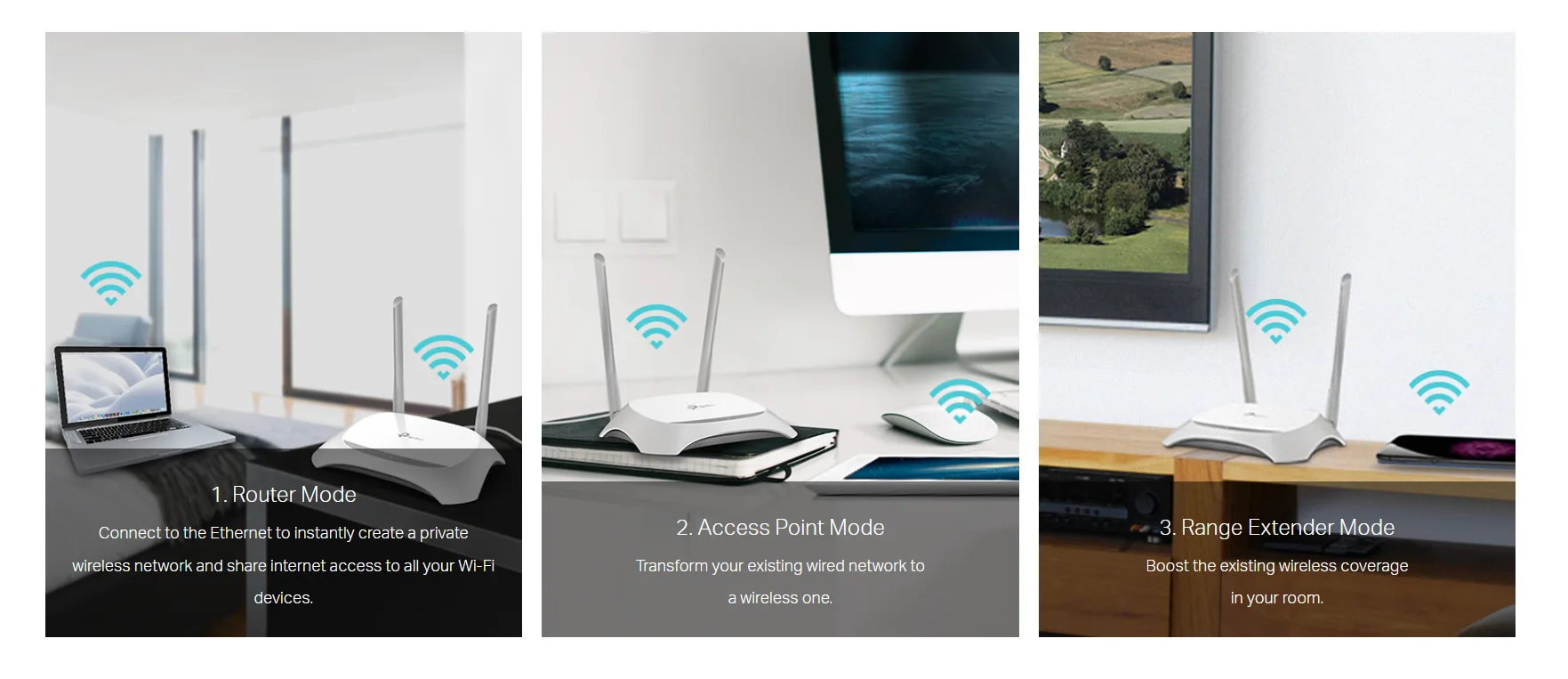 راوتر لاسلكي TP-Link TL-WR840N بسرعة 300 ميجابت/ث