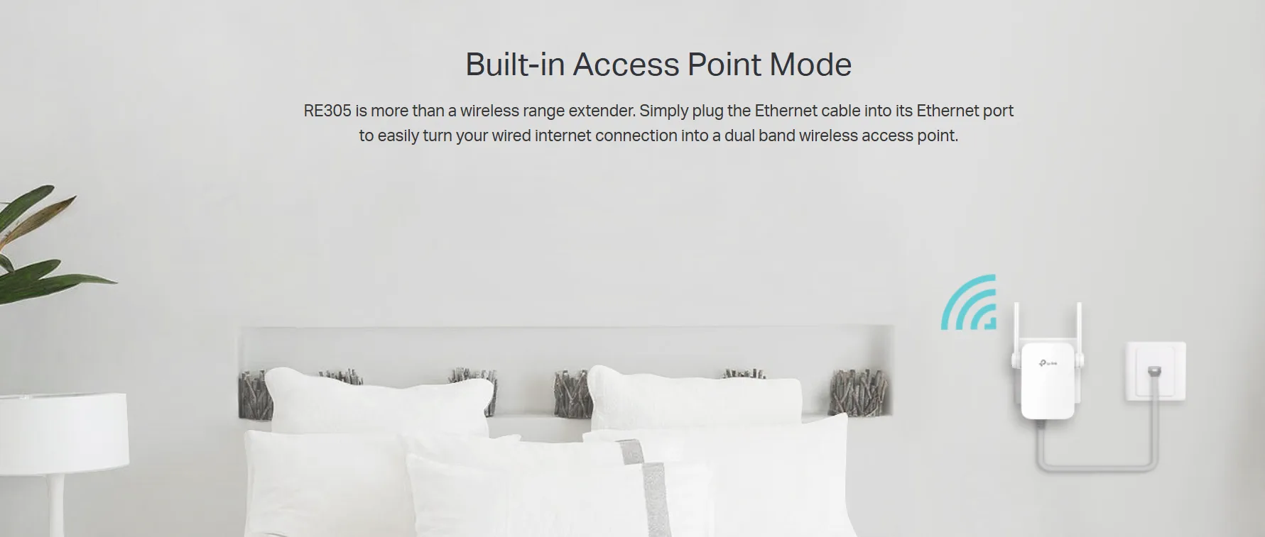 TP-Link AC1200 Mesh Wi-Fi Range Extender - RE305