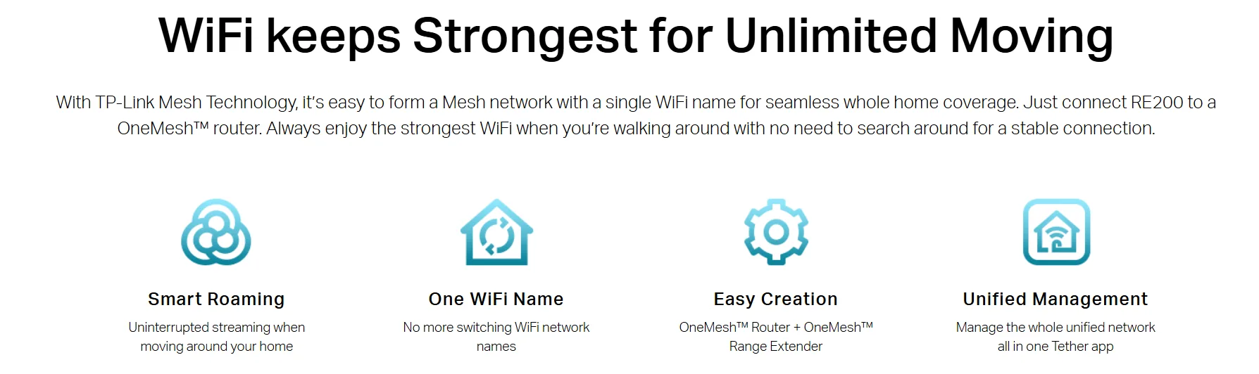 مقوي إشارة Wi-Fi Mesh من TP-Link RE200 بسرعة AC750