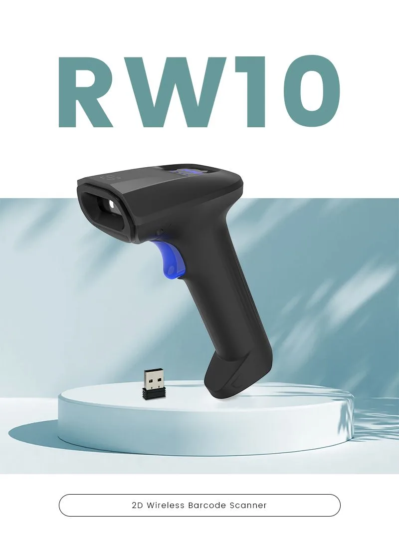 قارئ باركود ثنائي الأبعاد لاسلكي SUNLUX RW10