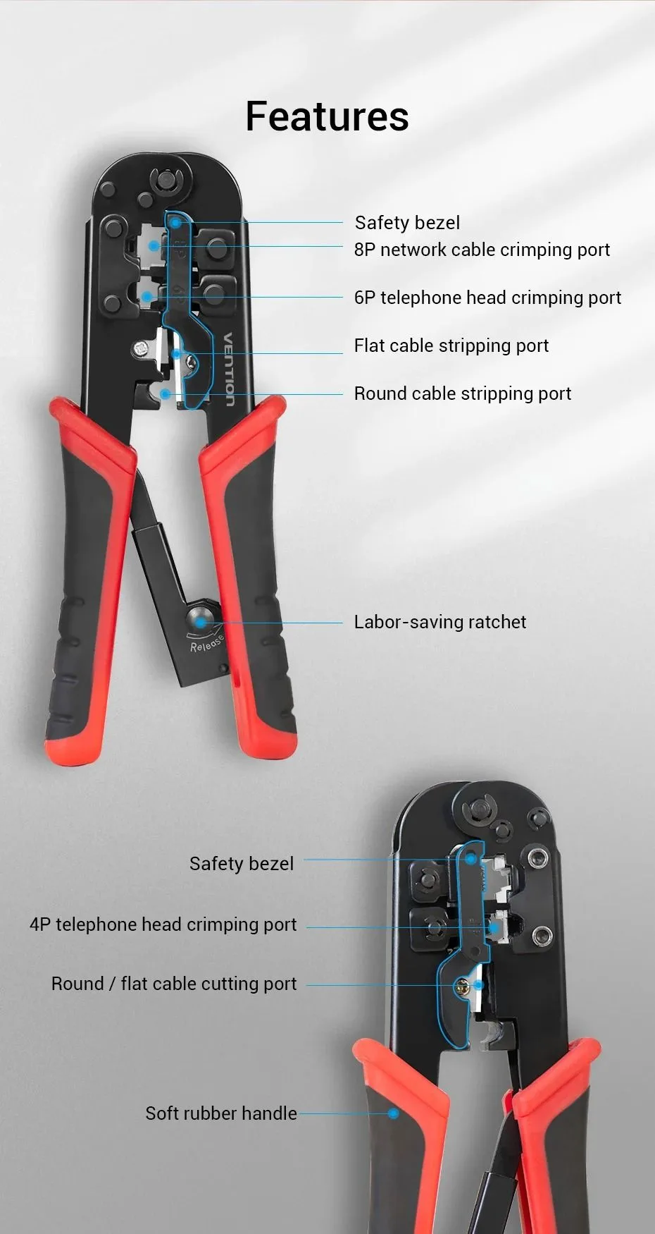 Vention Multi-function Crimping Tool - KEAB0