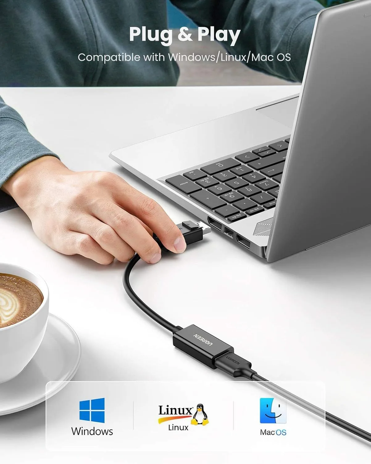 Ugreen DisplayPort to HDMI Adapter 4K@60Hz - 70694