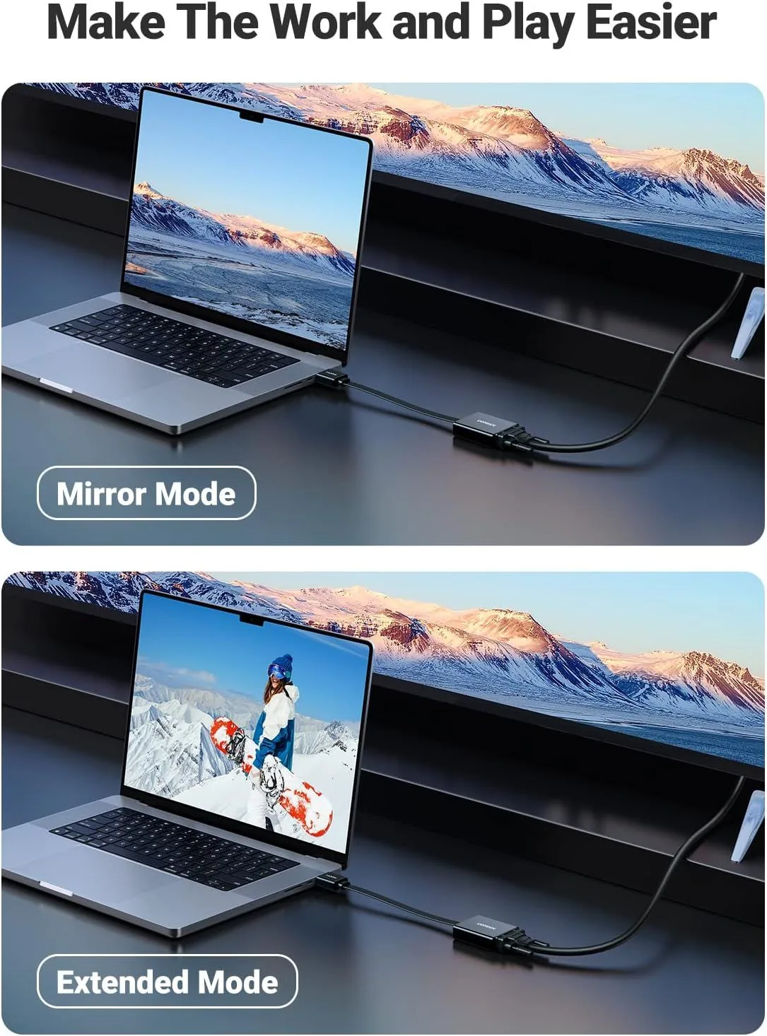محوّل UGREEN من HDMI إلى VGA - 40248