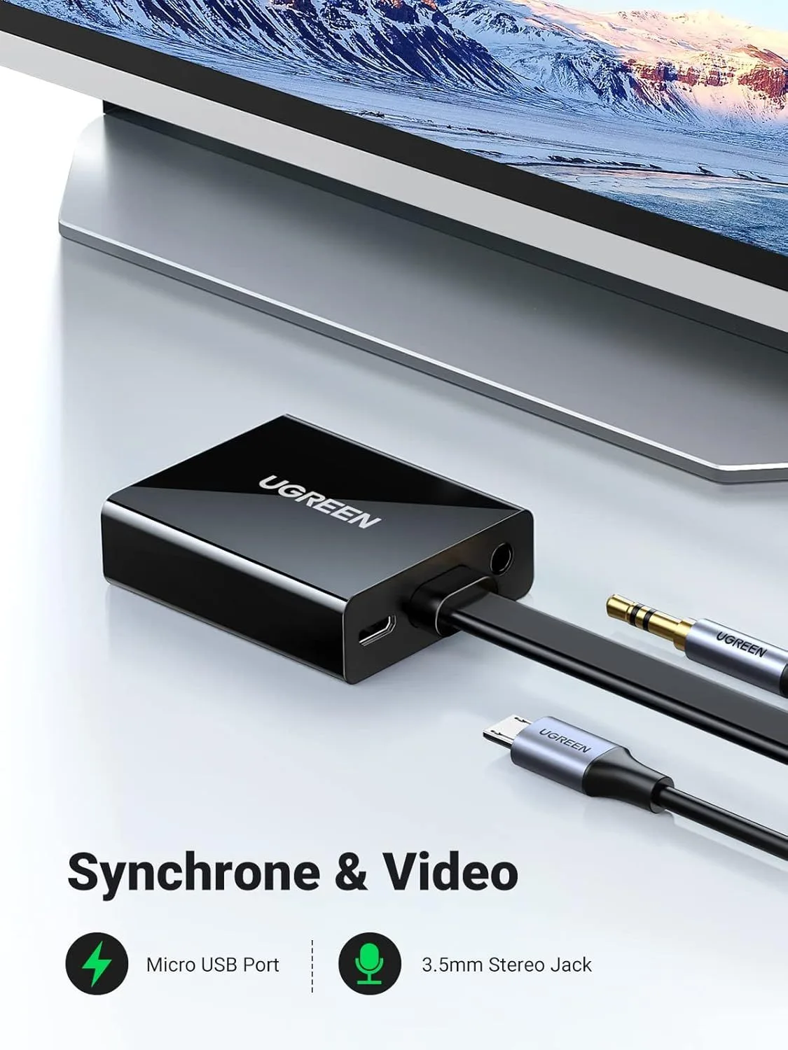 محوّل UGREEN من HDMI إلى VGA - 40248