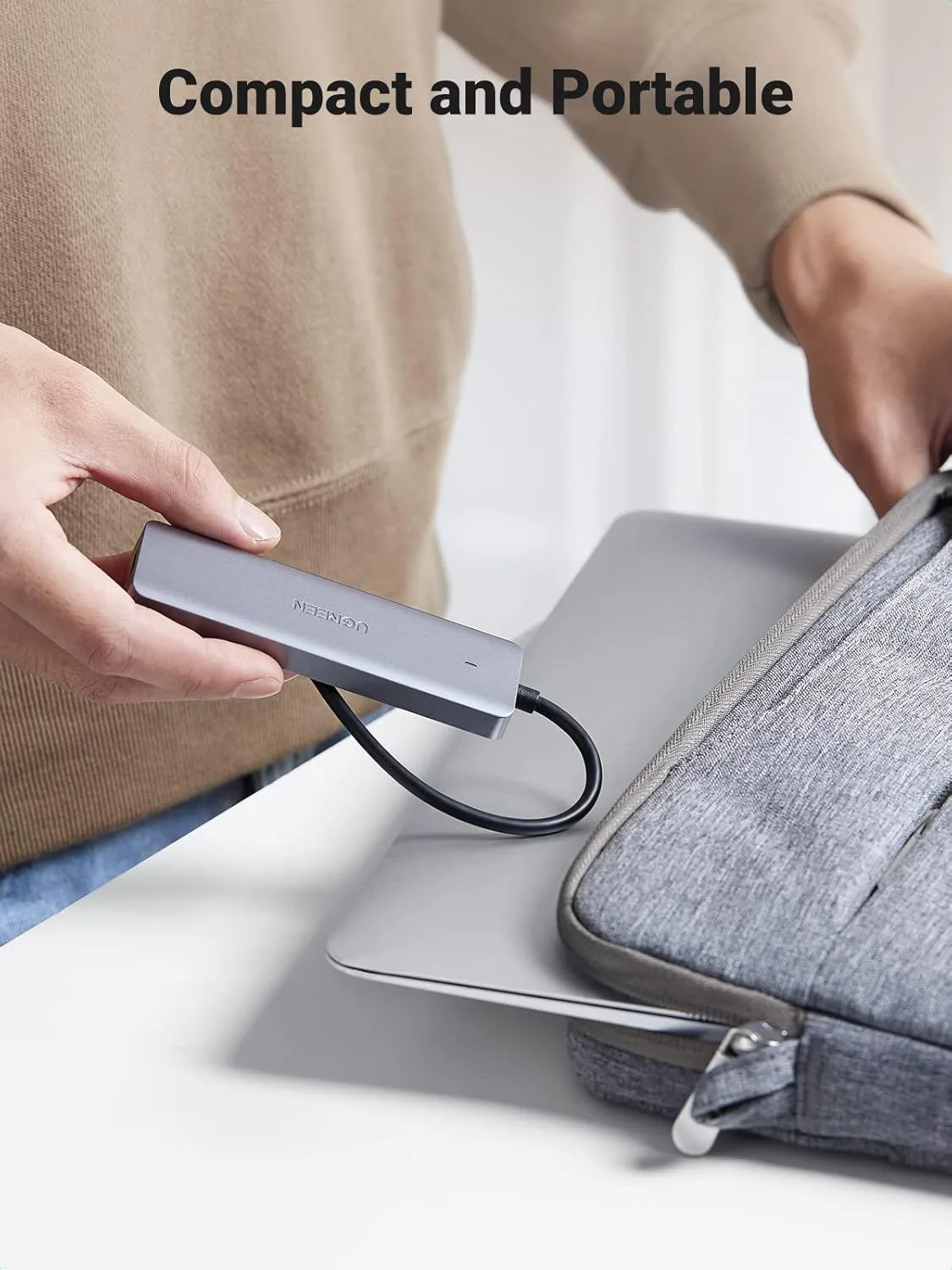 موزّع UGREEN من USB-C إلى أربعة منافذ USB-A 3.0 - 70336