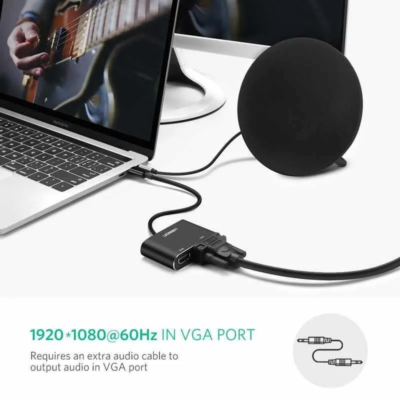 Ugreen USB 3.0 to HDMI+VGA - 20518