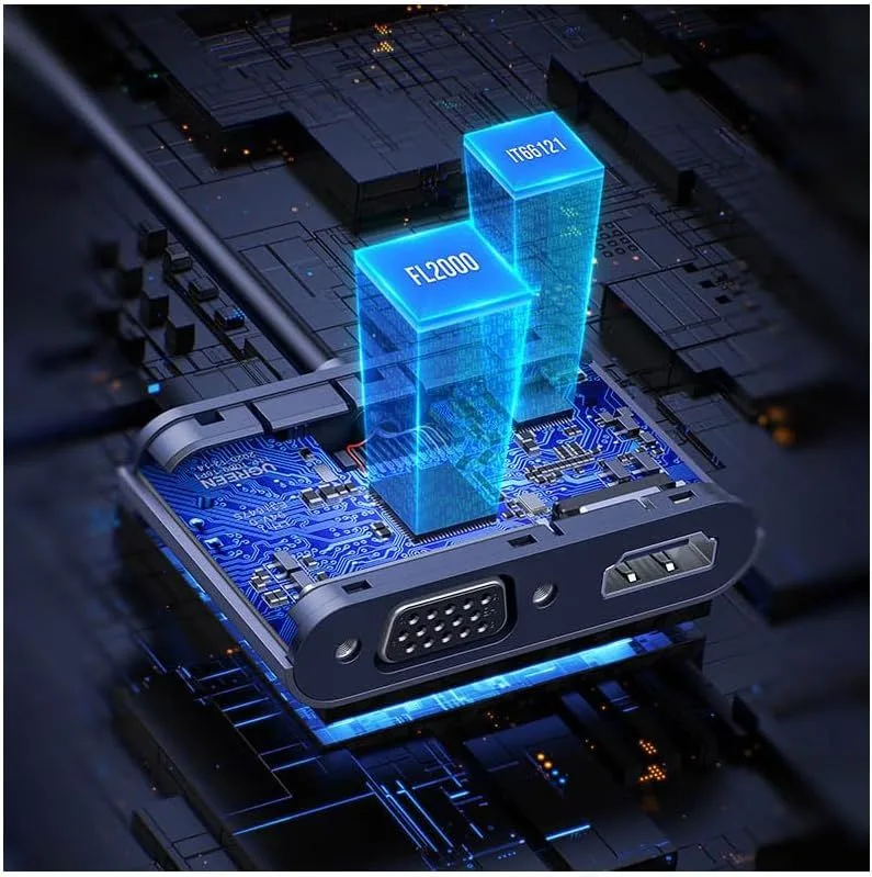 Ugreen USB 3.0 to HDMI+VGA - 20518