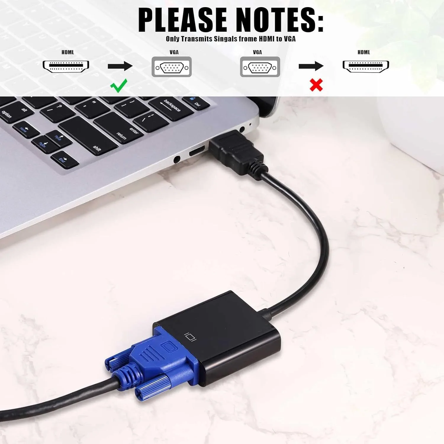 HDMI to VGA Adapter High Quality AYTC