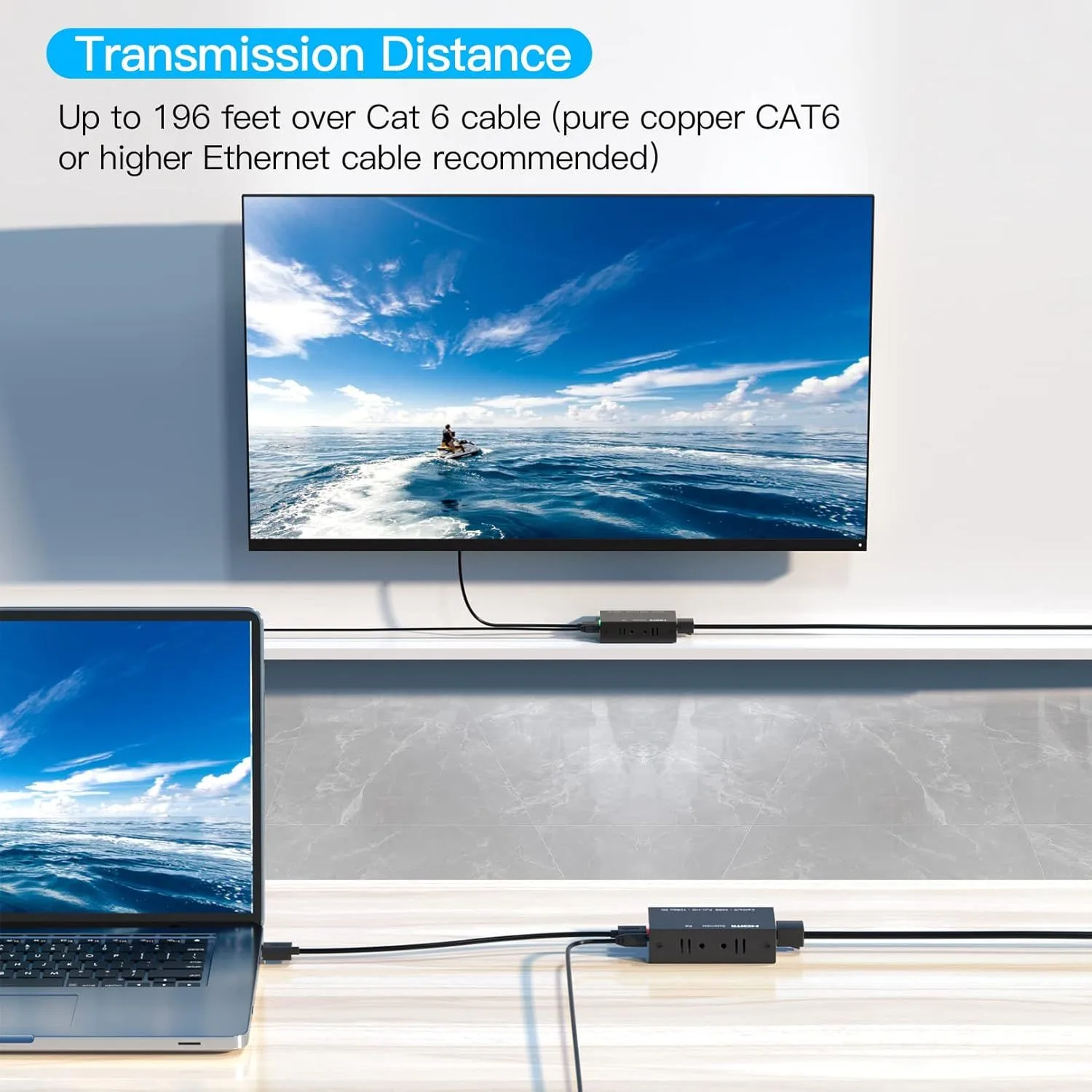 HDMI Extender By RJ45 - 60M High Quality AYTC