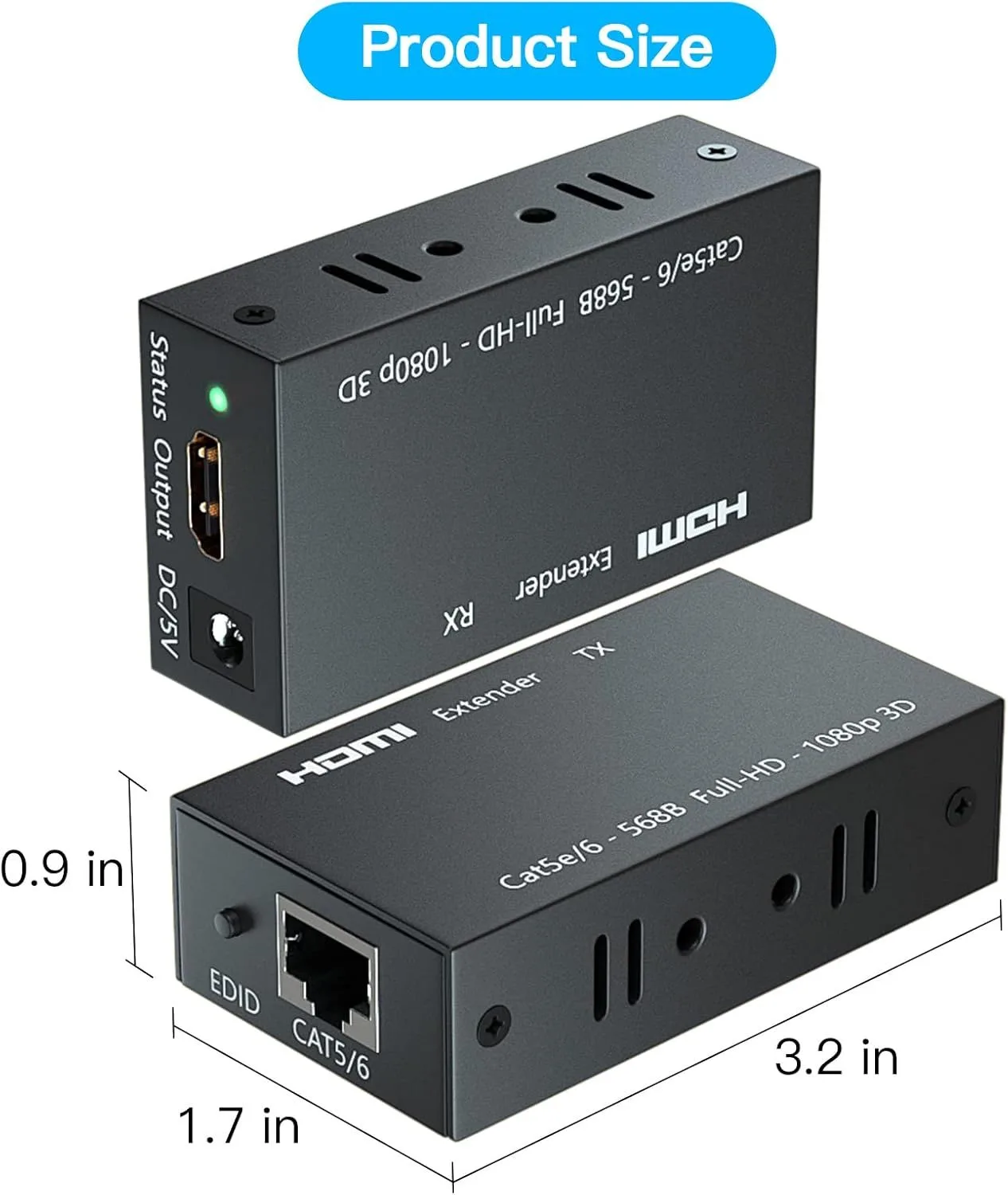 HDMI Extender By RJ45 - 60M High Quality AYTC