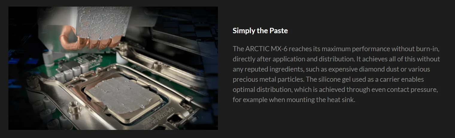 معجون حراري Arctic MX-6 - وزن 4 غرام