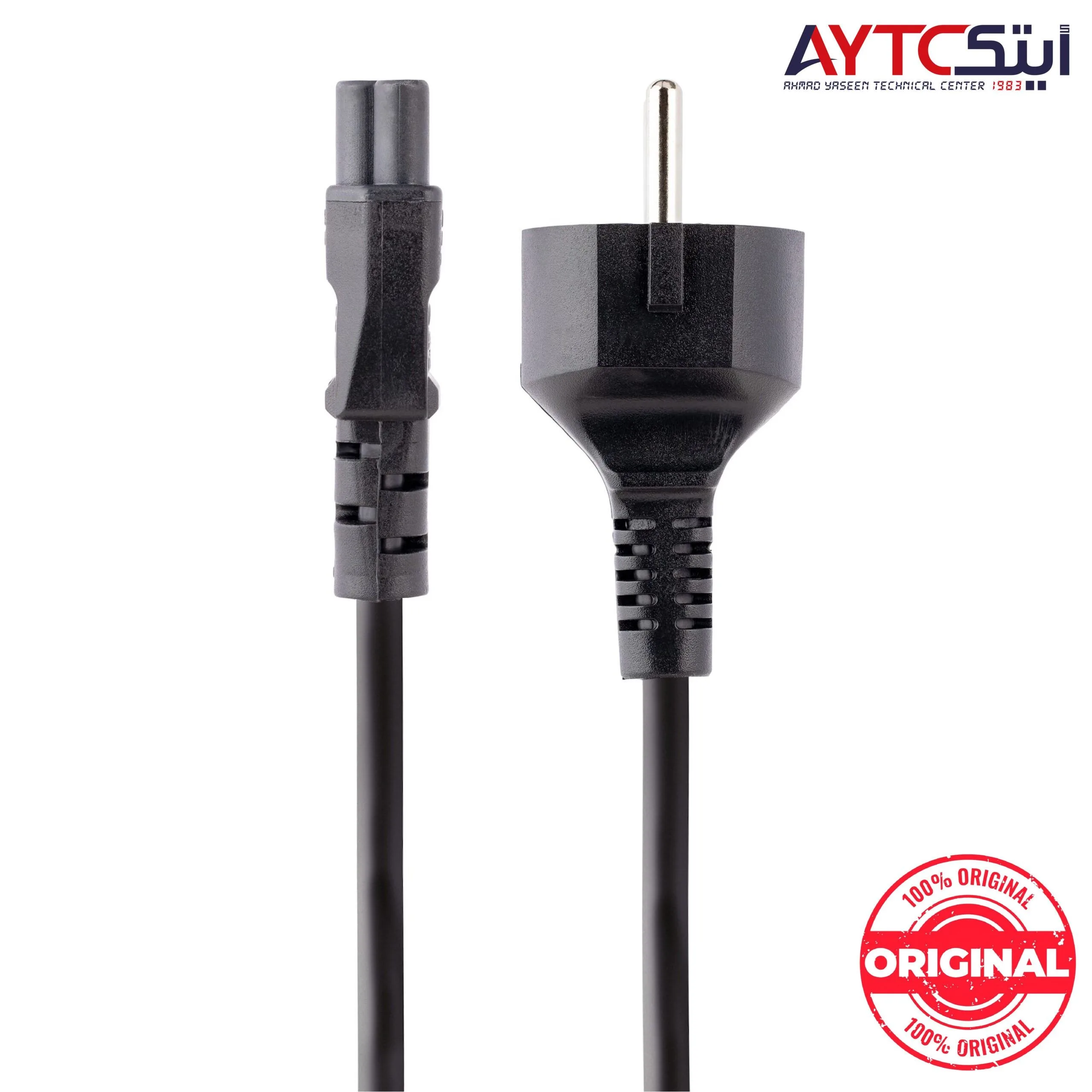كابل كهرباء أصلي للابتوب بطول 1.5 متر