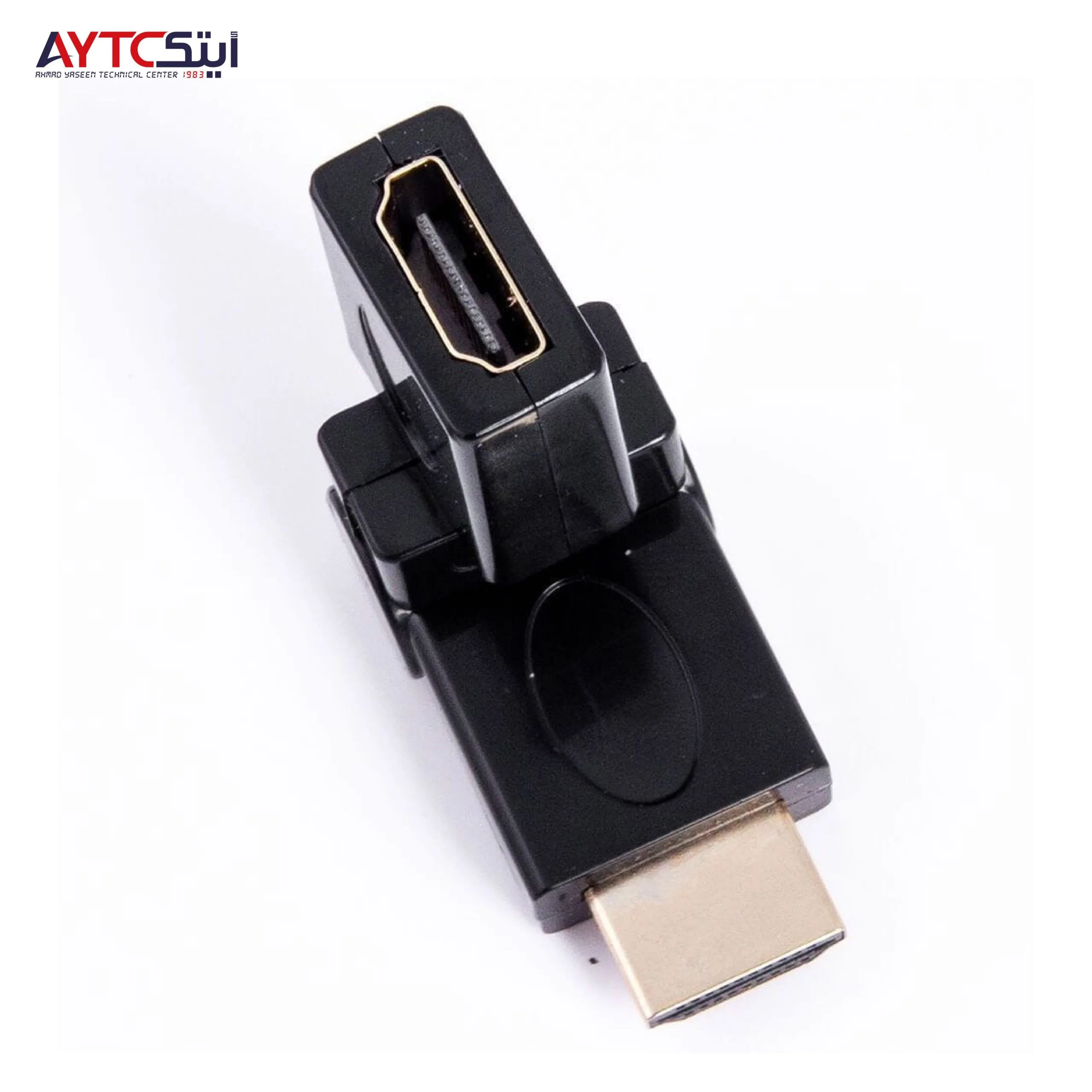 وصلة HDMI (ذكر إلى أنثى) بزاوية 180 درجة