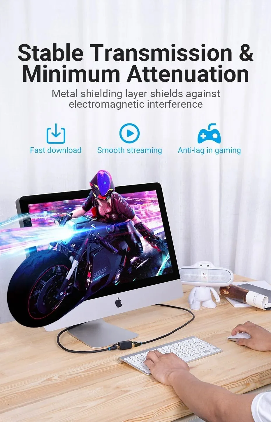 وصلة كابل شبكة مدرّعة من Vention - IPVB0