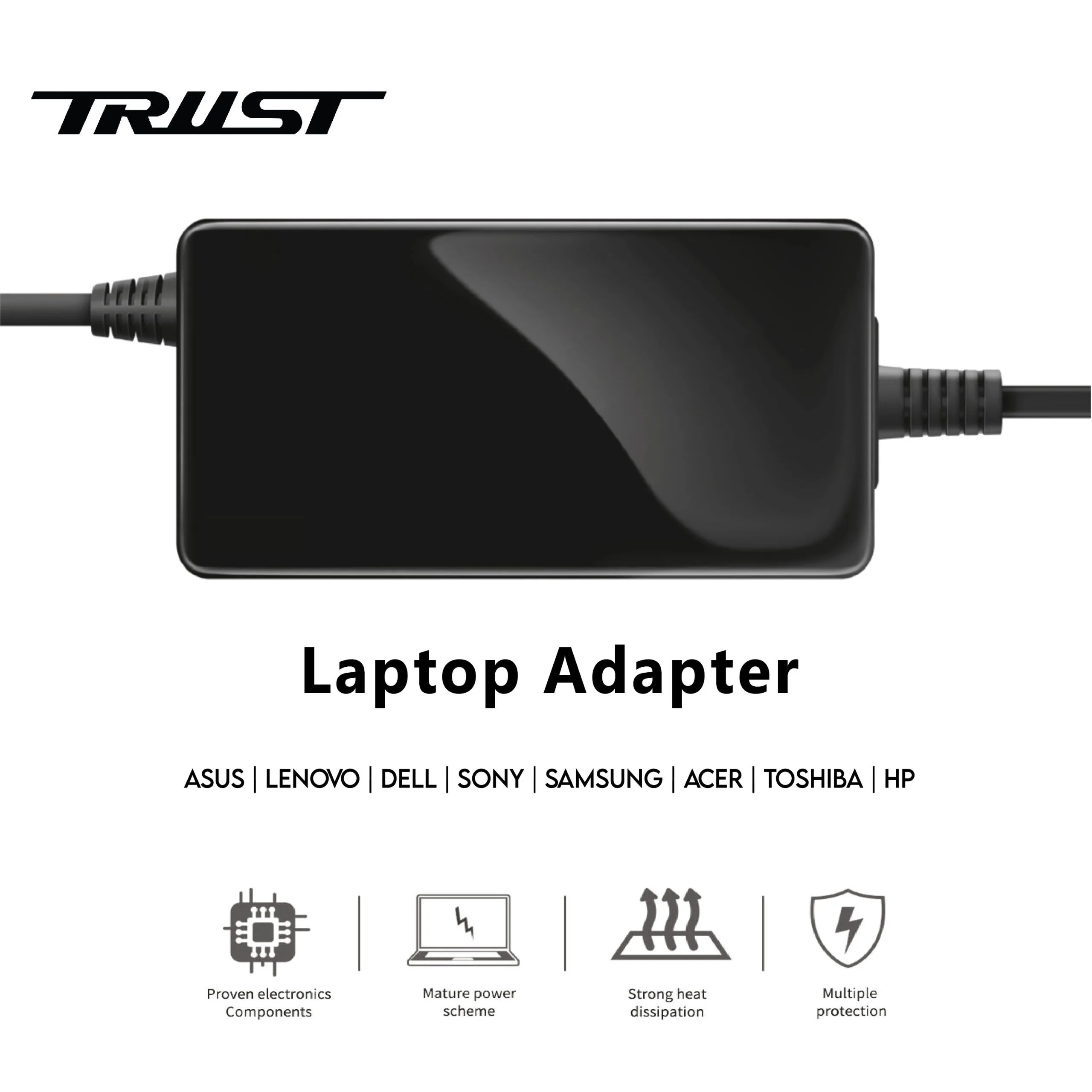 A+ Trust ASUS Gaming Laptop Charger Compatible 200W 20V - 10A