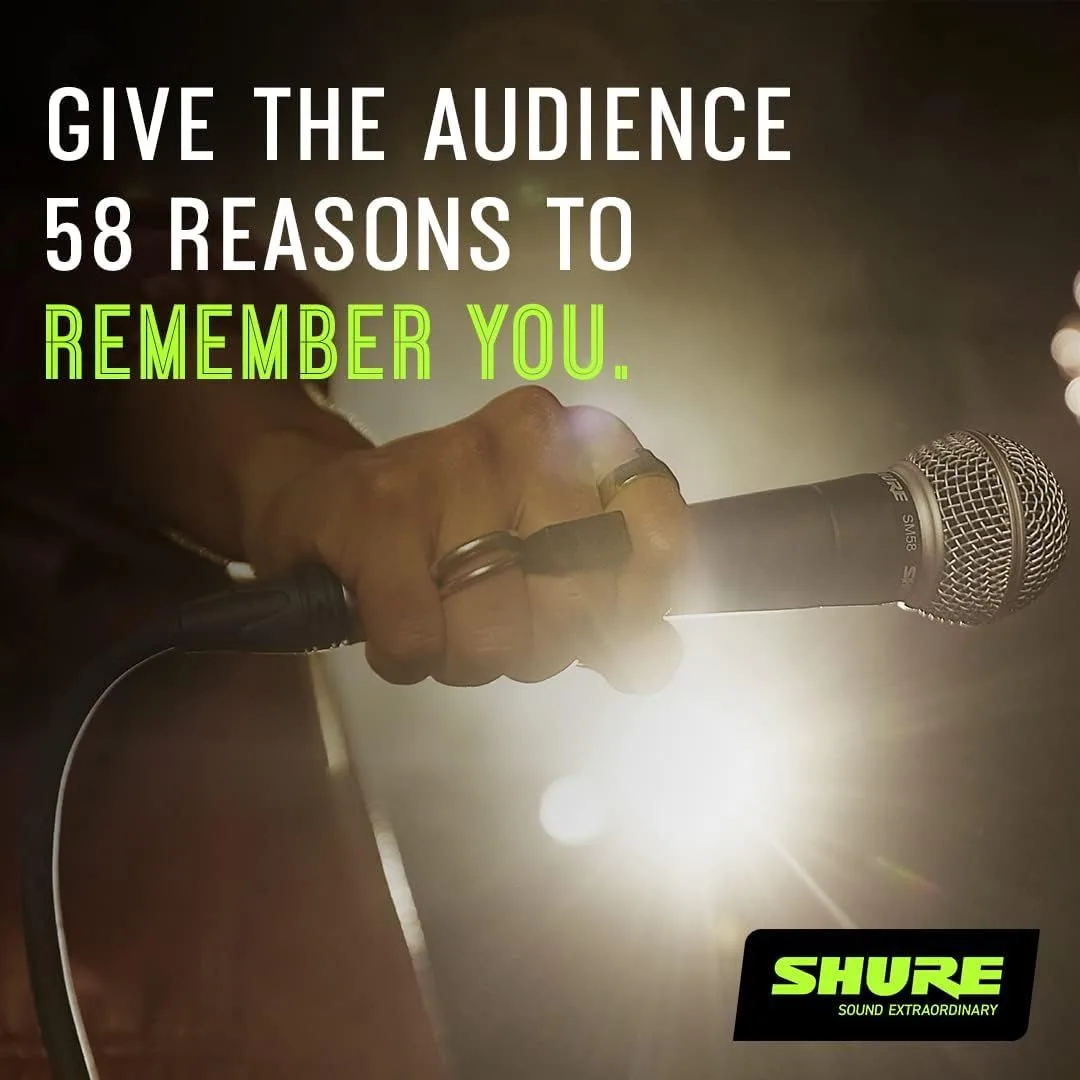 ميكروفون صوتي Shure SM58 الأسطوري