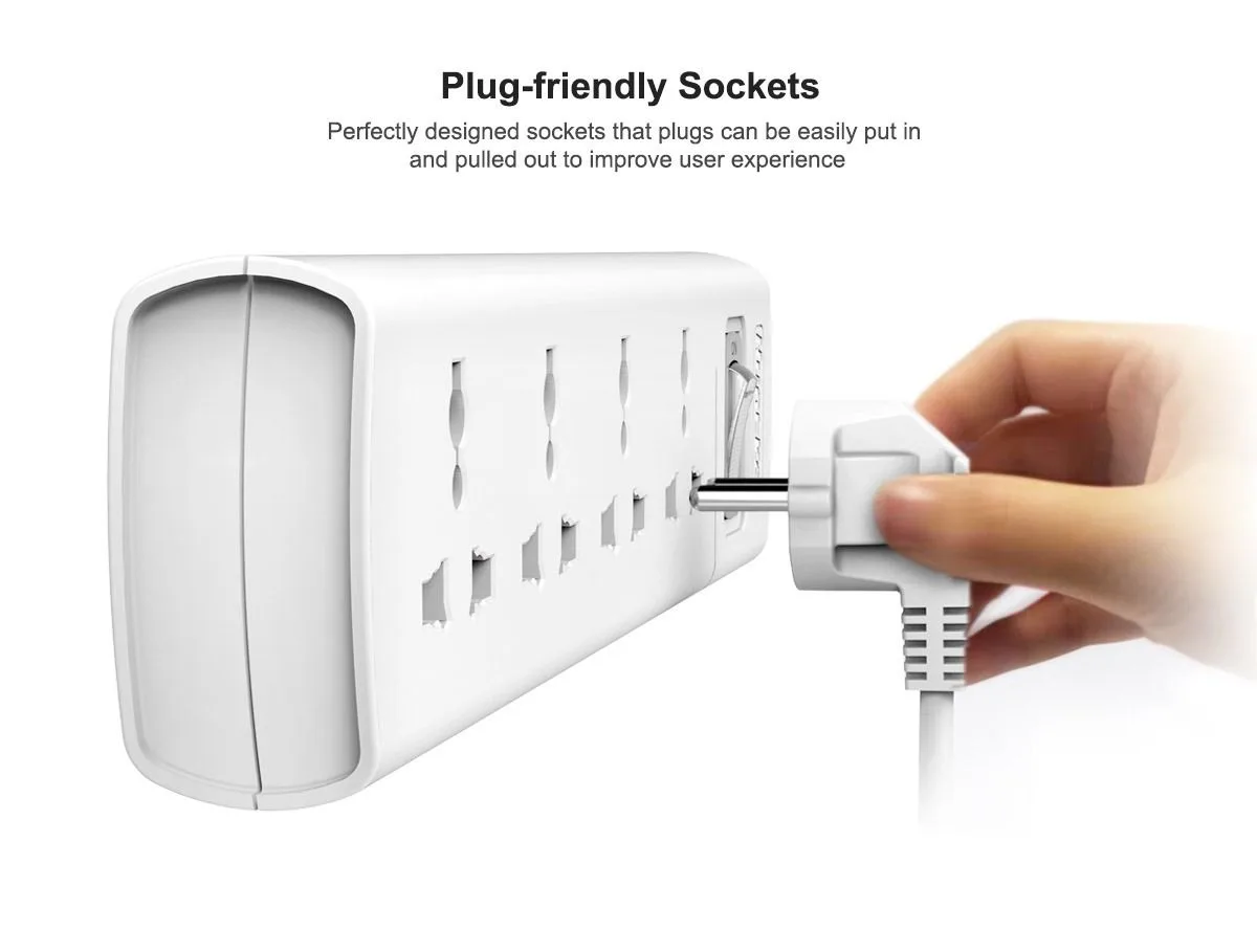 Huntkey SZM401 UK Power Strip 4-Universal Socket 10A - 1.5m Length