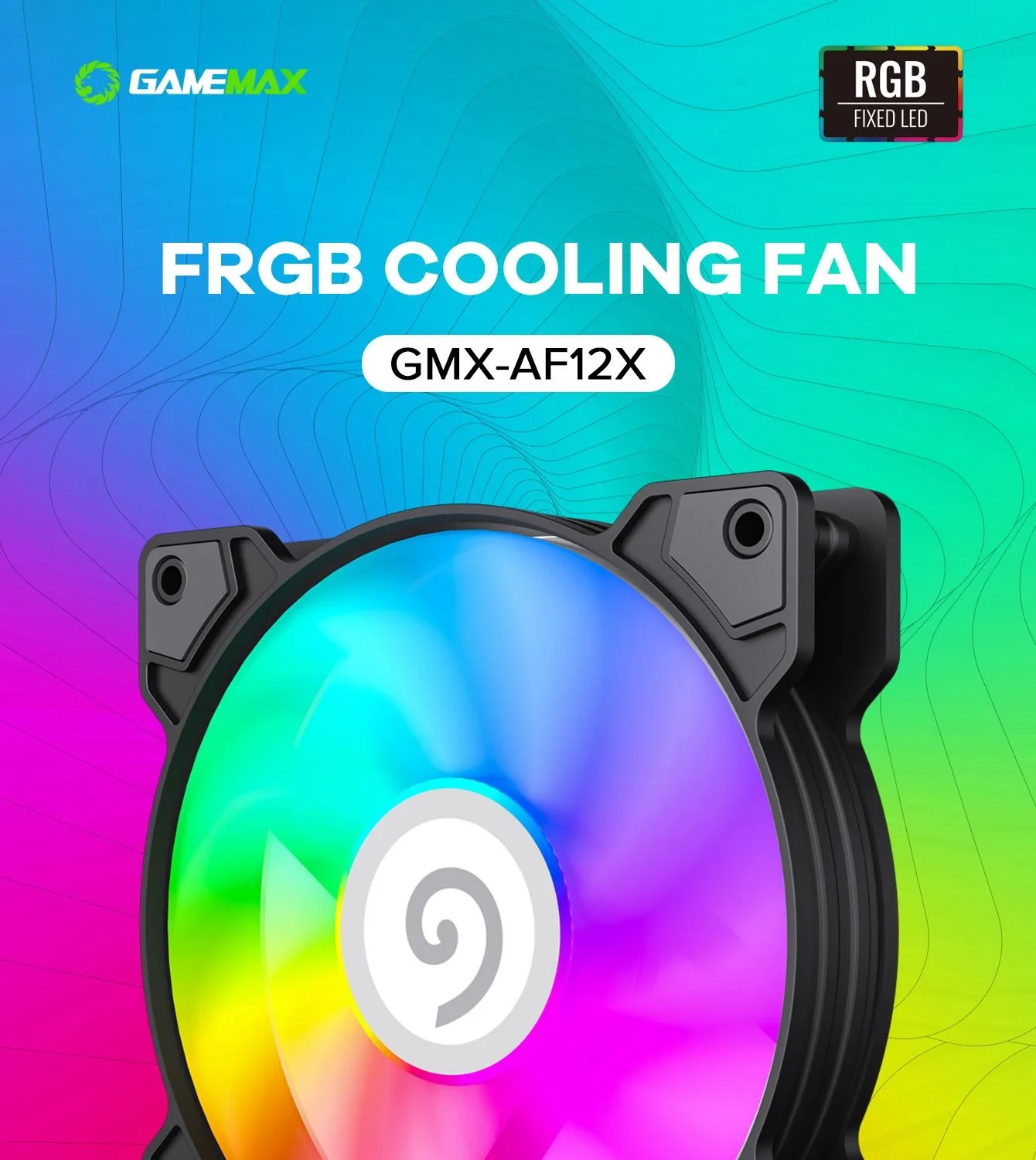 مروحة كمبيوتر للألعاب GameMax GMX-AF12X بإضاءة FRGB