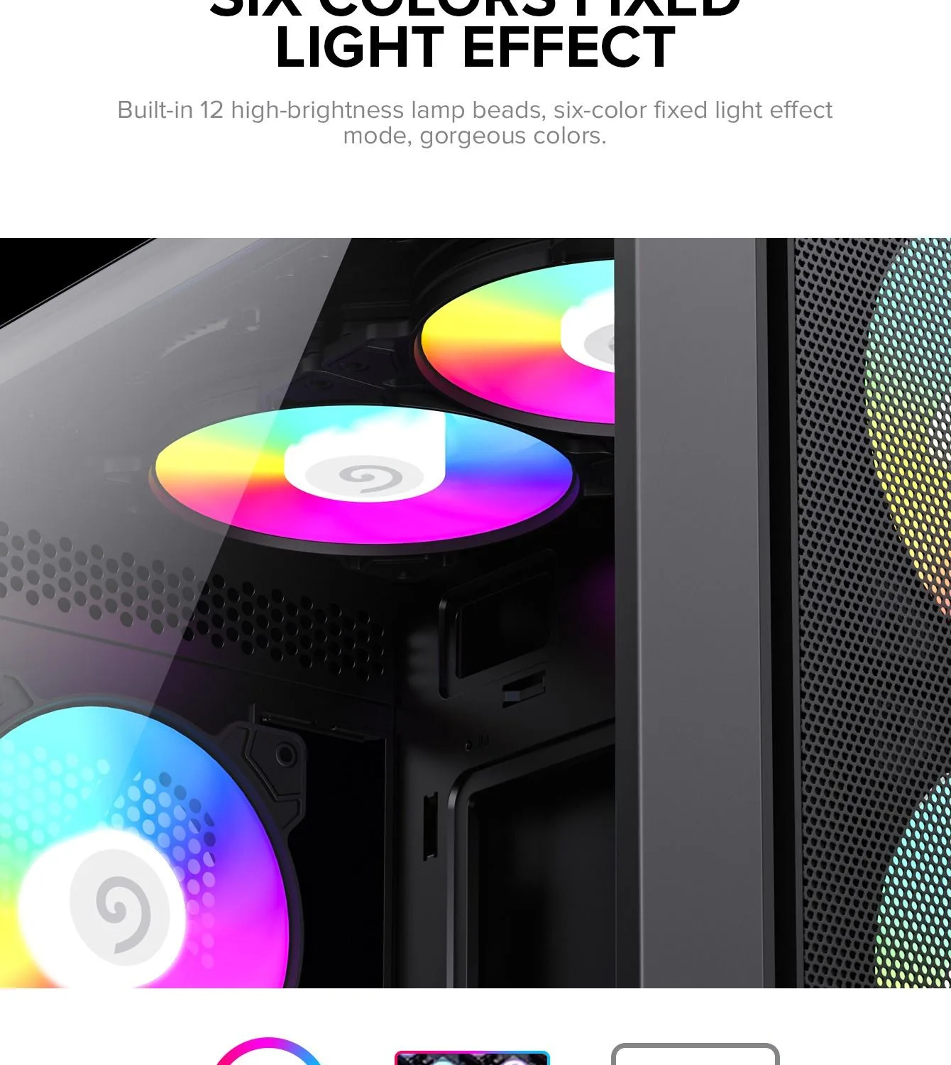 مروحة كمبيوتر للألعاب GameMax GMX-AF12X بإضاءة FRGB
