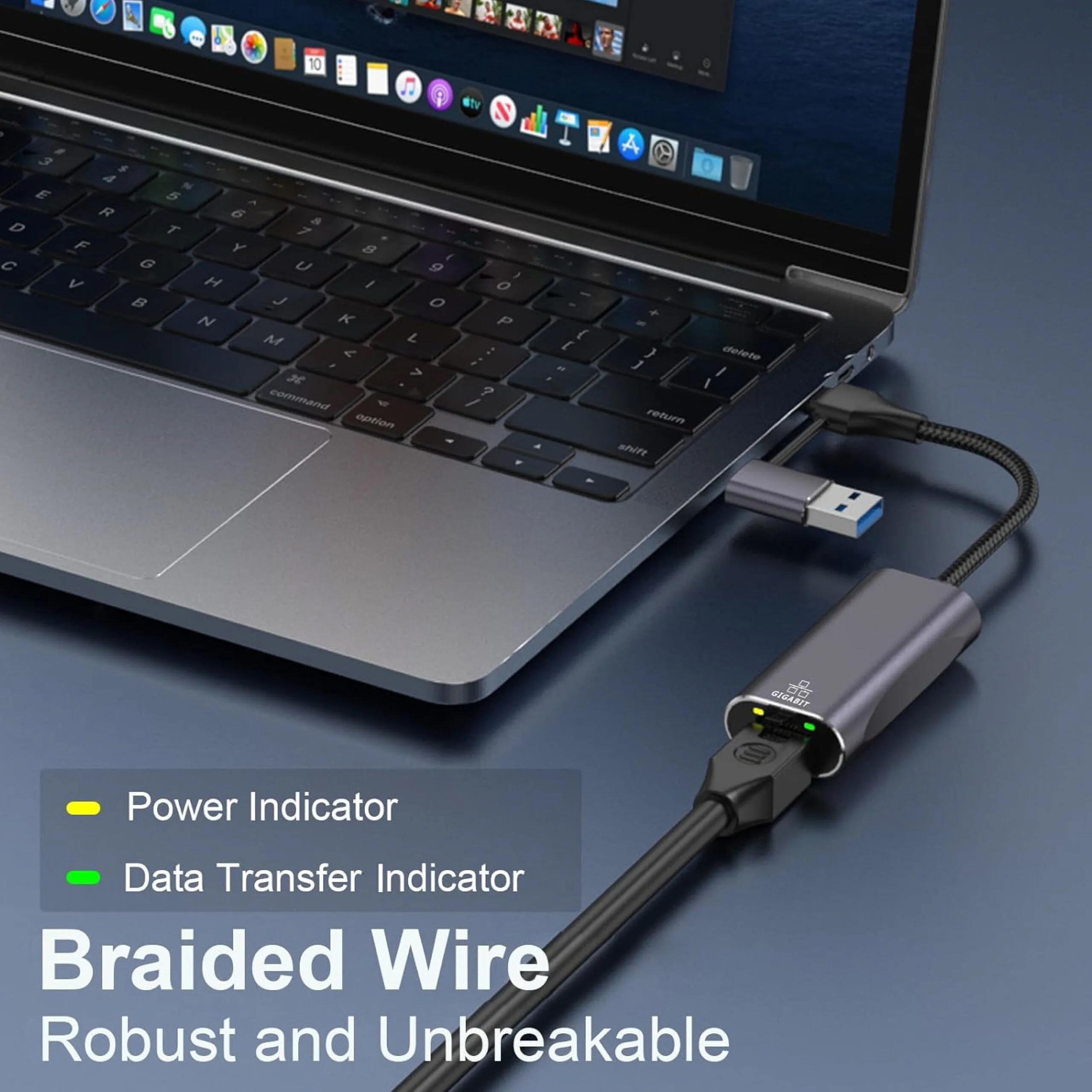 محوّل من USB-C وUSB-A إلى إيثرنت بجودة عالية - AYTC