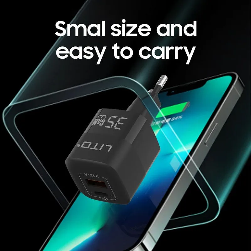 Lito LT-G01 Type-C+USB-A 35w Fast GaN Charger