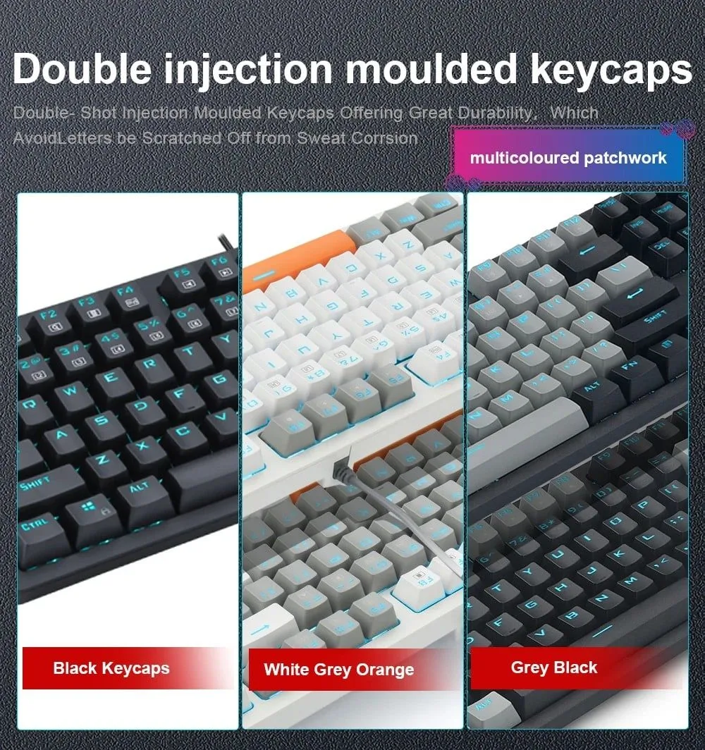 كيبورد ألعاب E-YOOSO K-620 - مفاتيح Blue Switch