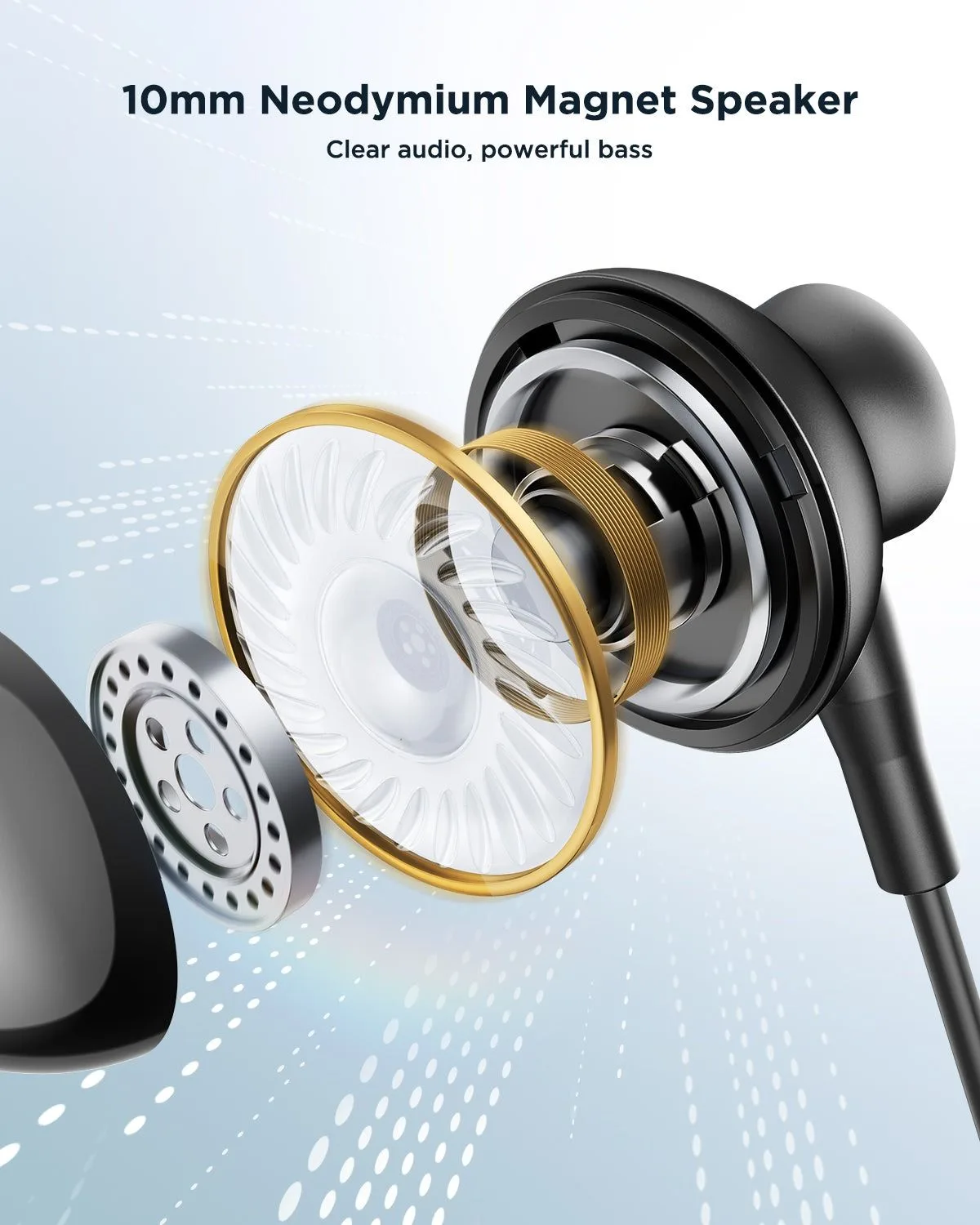 سماعات أذن سلكية Joyroom JR-EC07 نصف داخلية بمنفذ Type-C