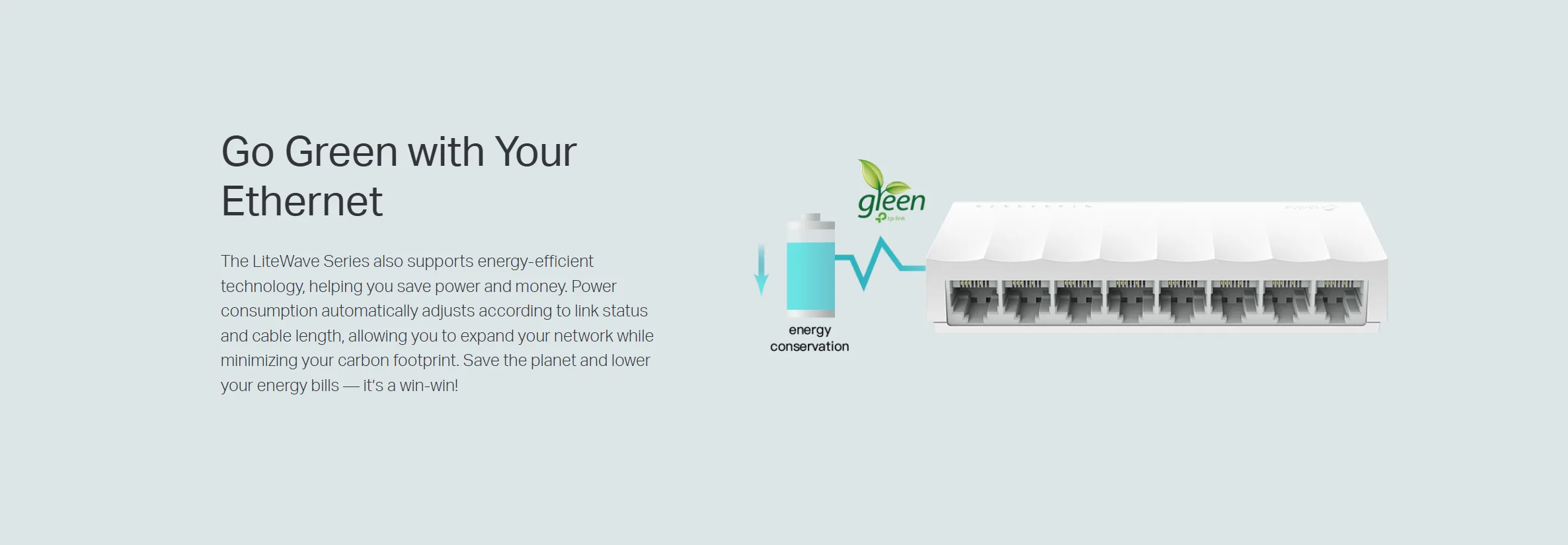 TP-Link 8-Port 10/100Mbps Desktop Switch - LS1008