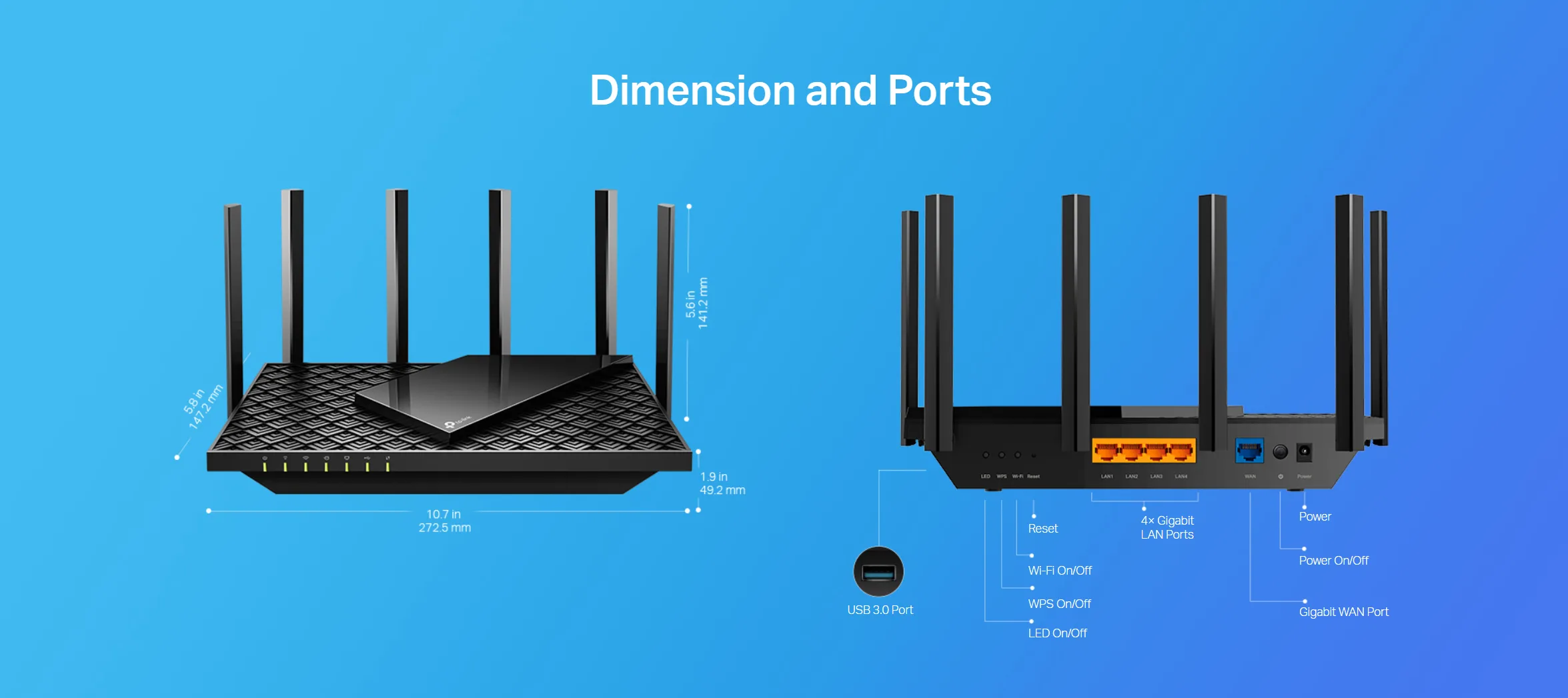 TP-Link AX5400 Dual-Band Gigabit Wi-Fi 6 Router - Archer AX53